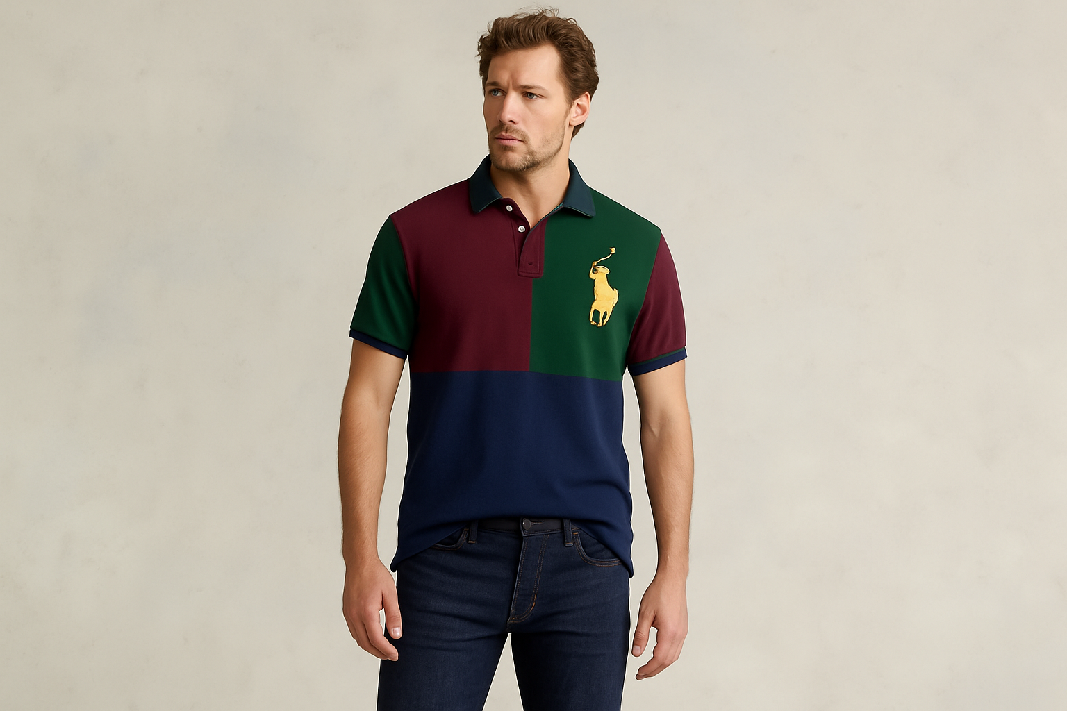 Look casual con jeans oscuros