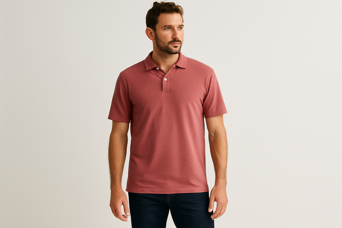 Look casual con jeans oscuros