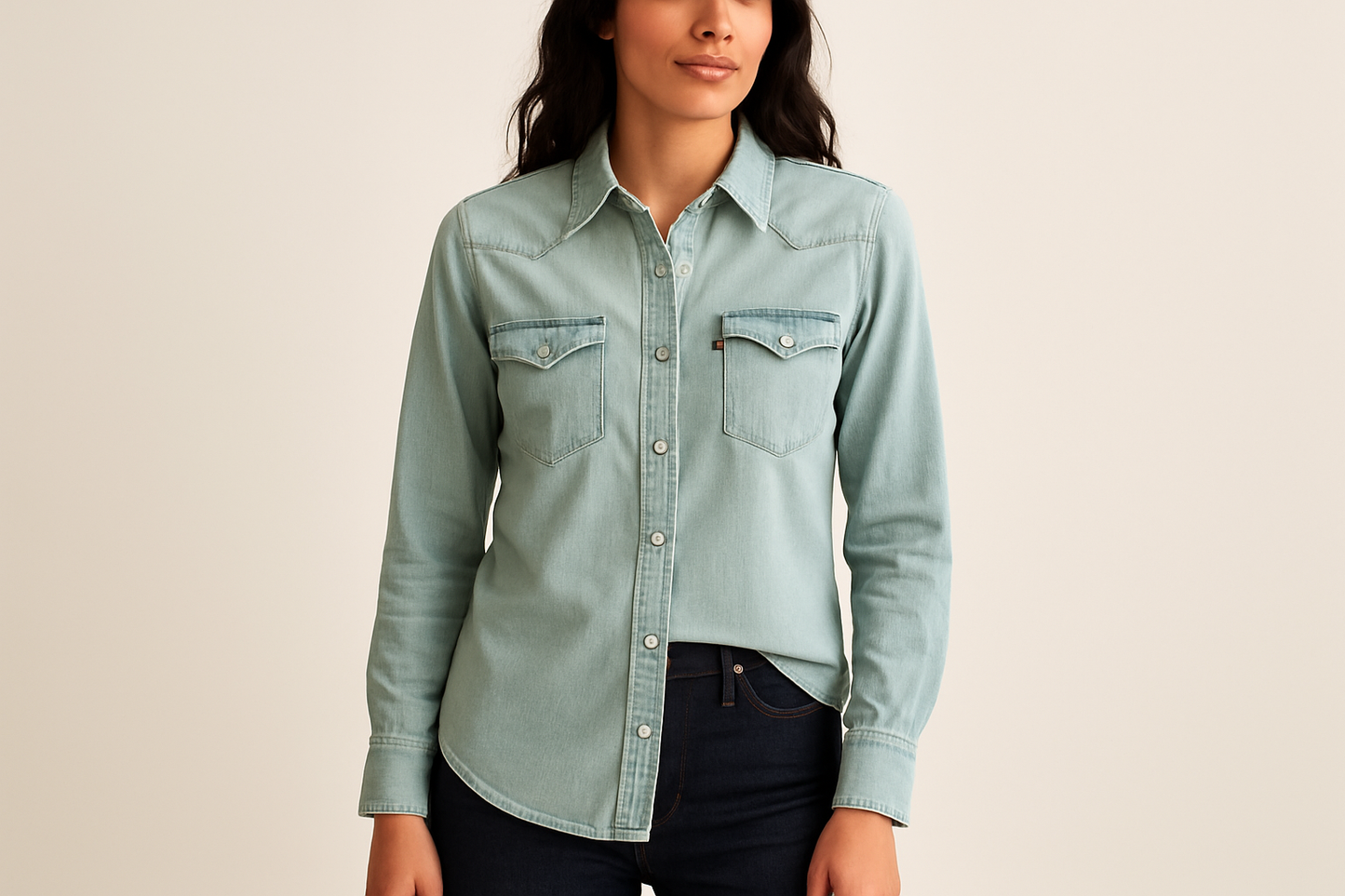 Look casual con jeans oscuros