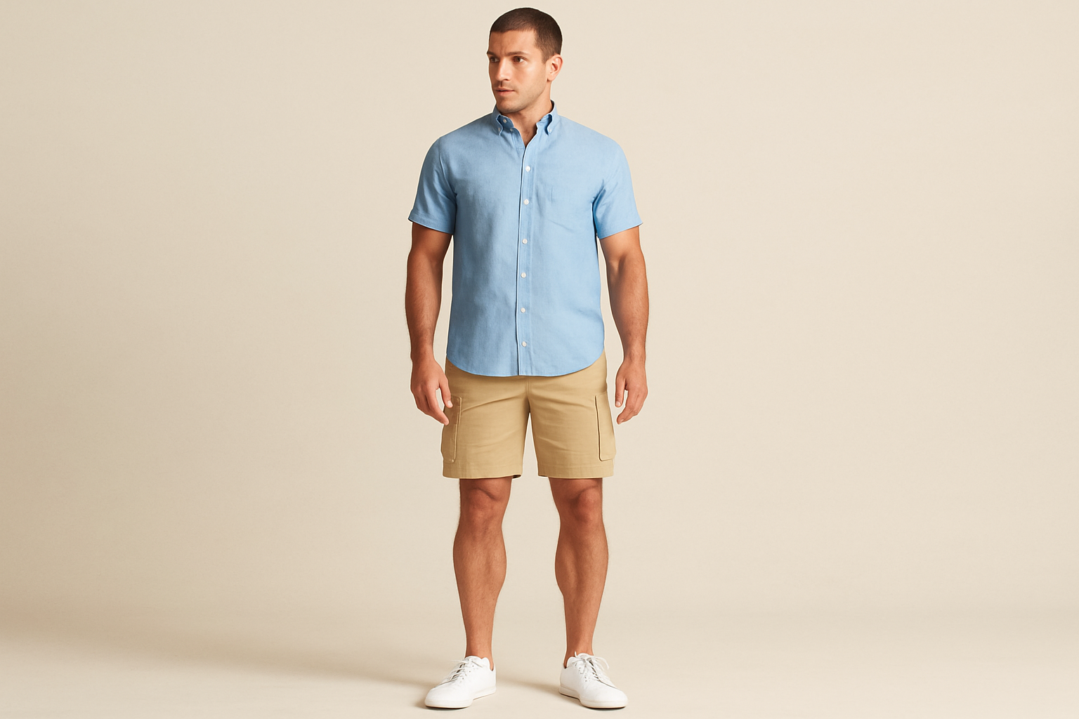 Look casual de fin de semana con shorts