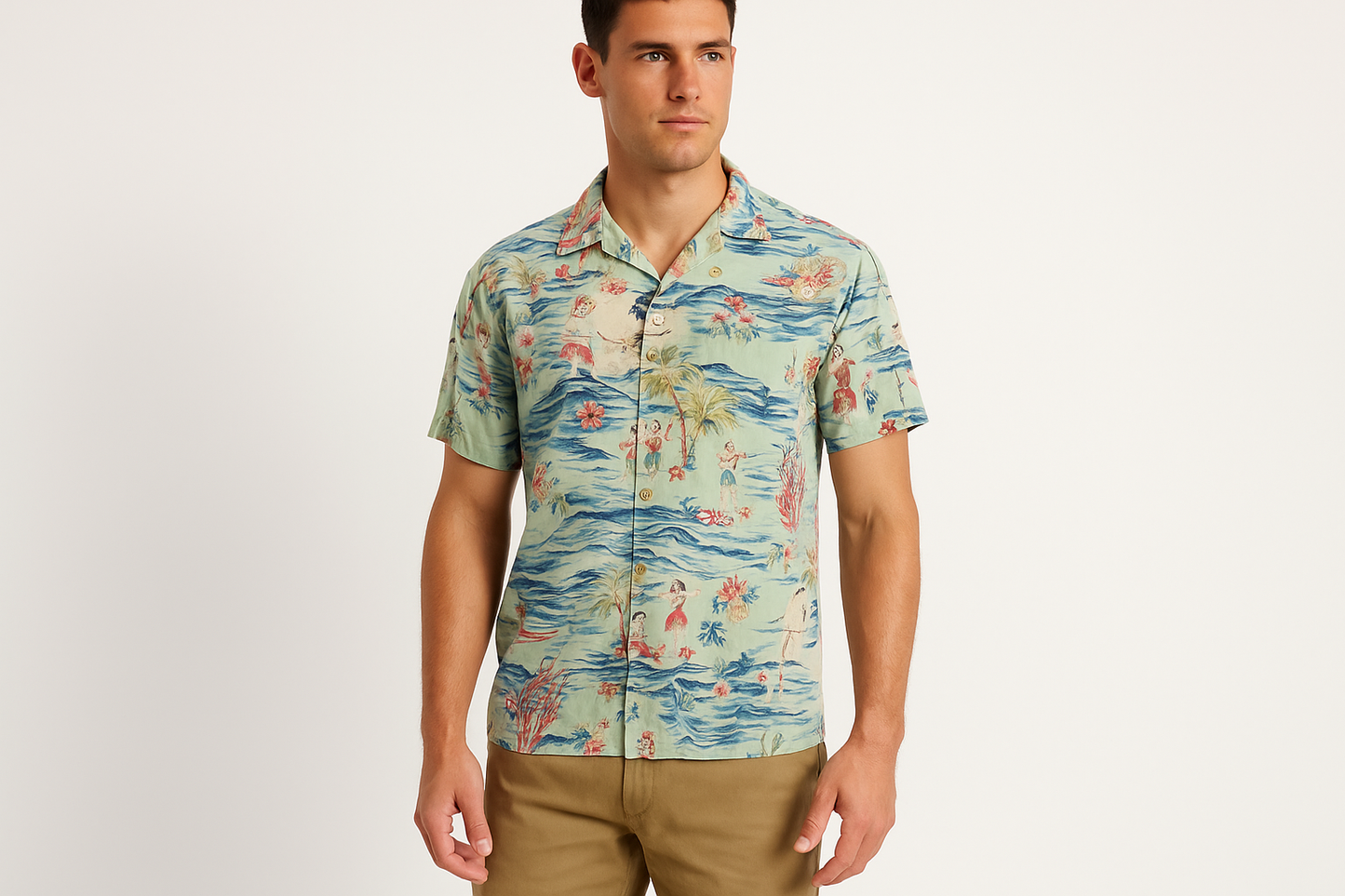 Look casual de playa con shorts