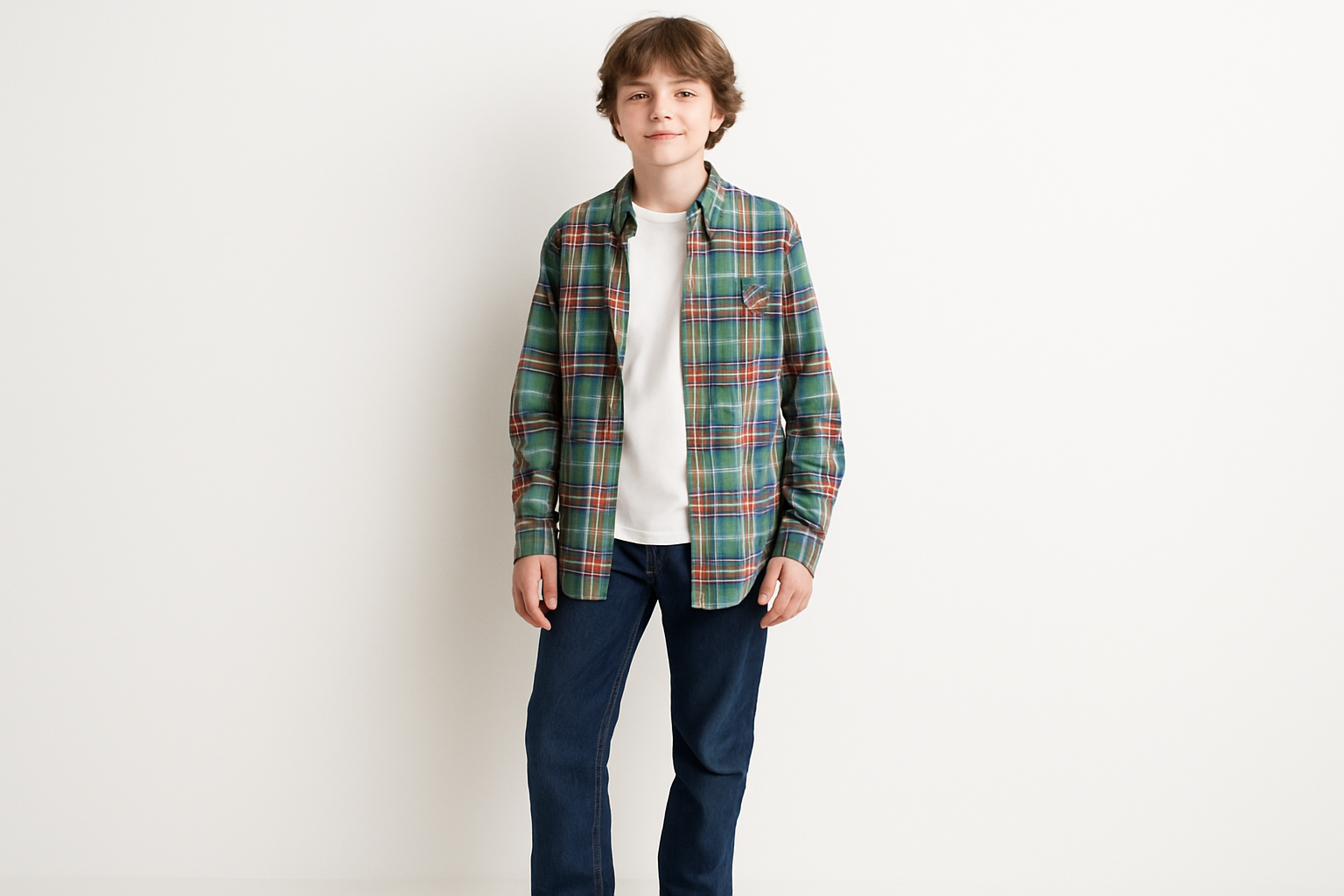 Look casual en capas con jeans