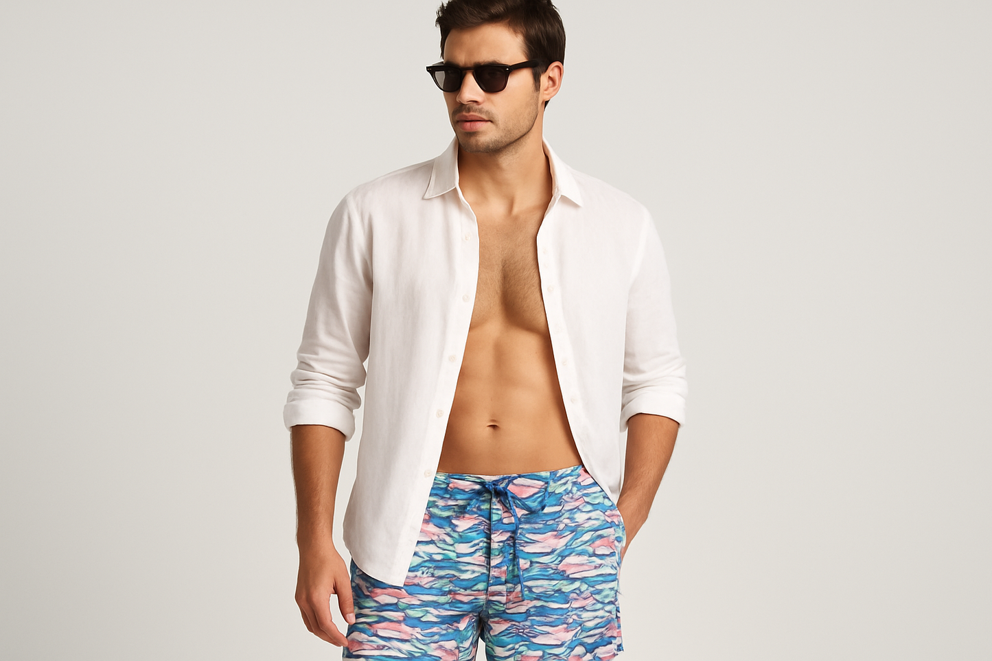 Look casual - Fondo gris claro