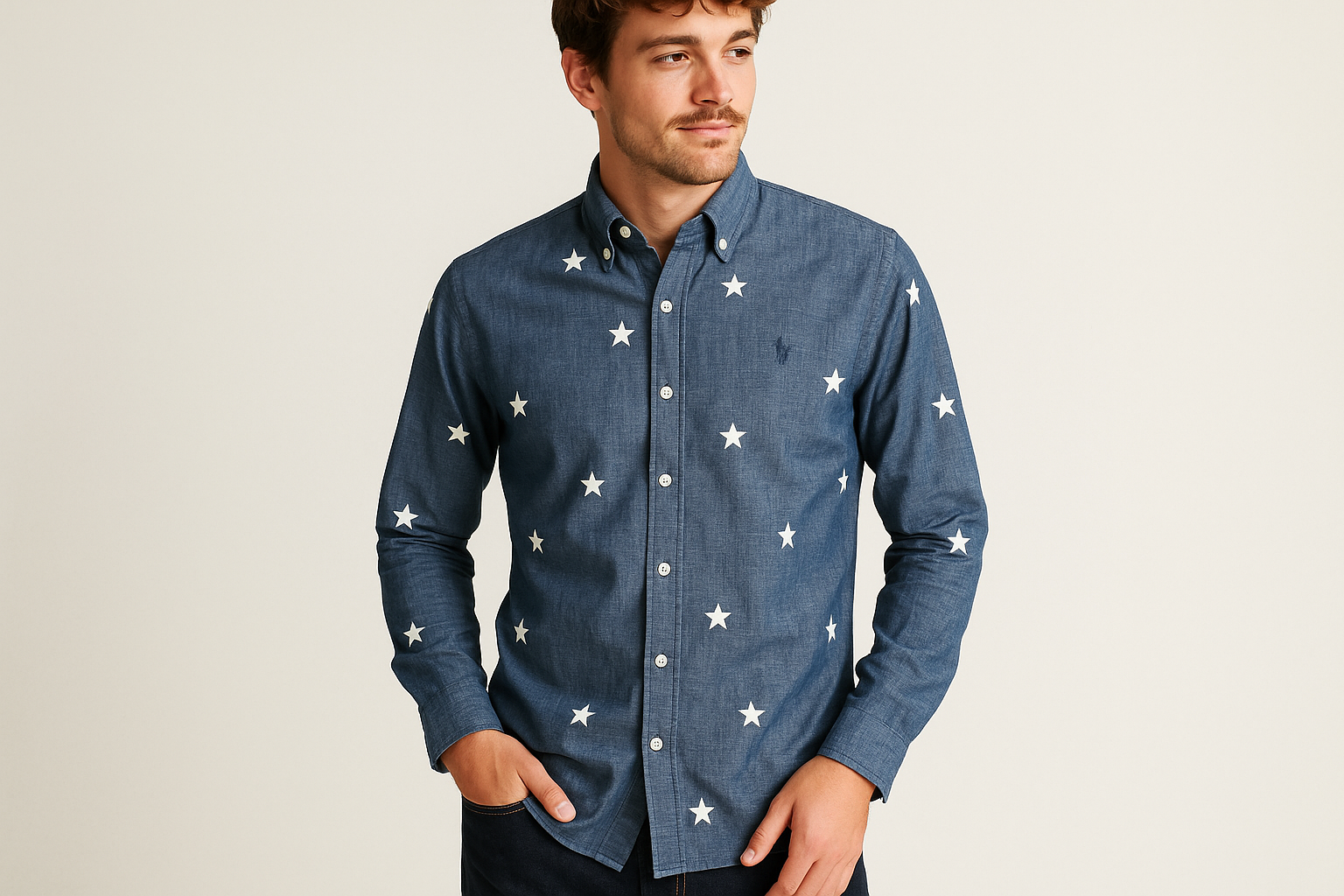 Look casual joven con jeans oscuros