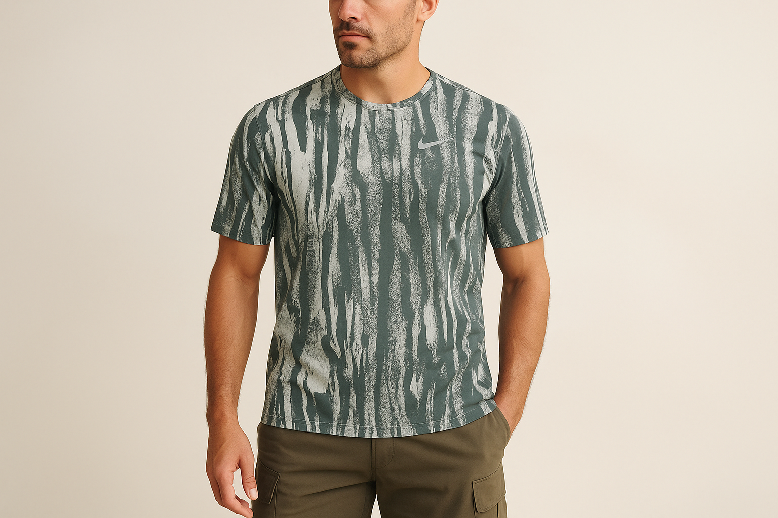 Look casual outdoor con cargo shorts