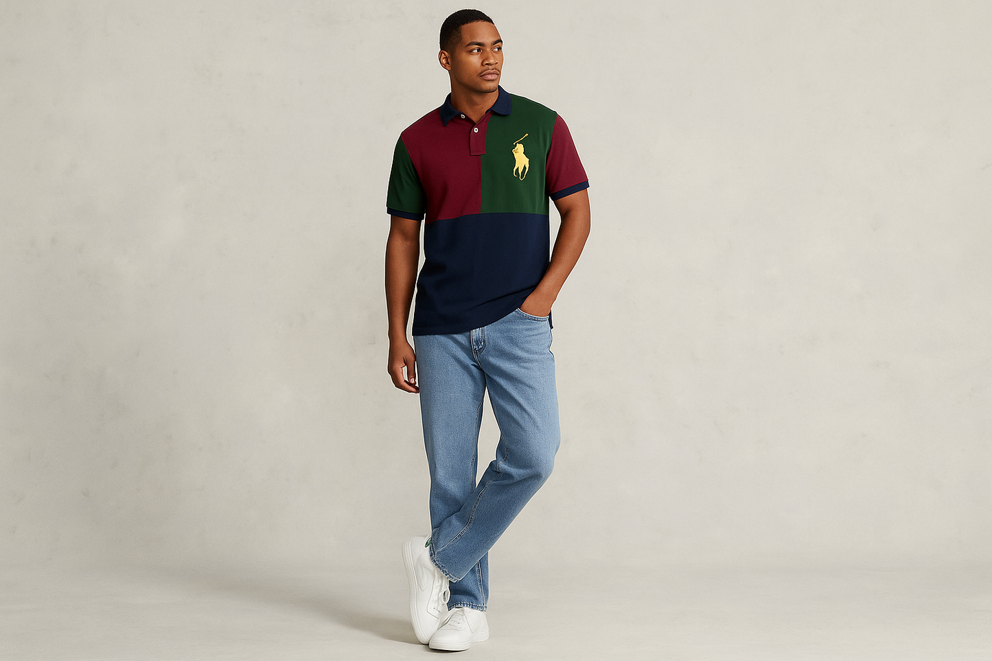 Look casual relajado con jeans claros