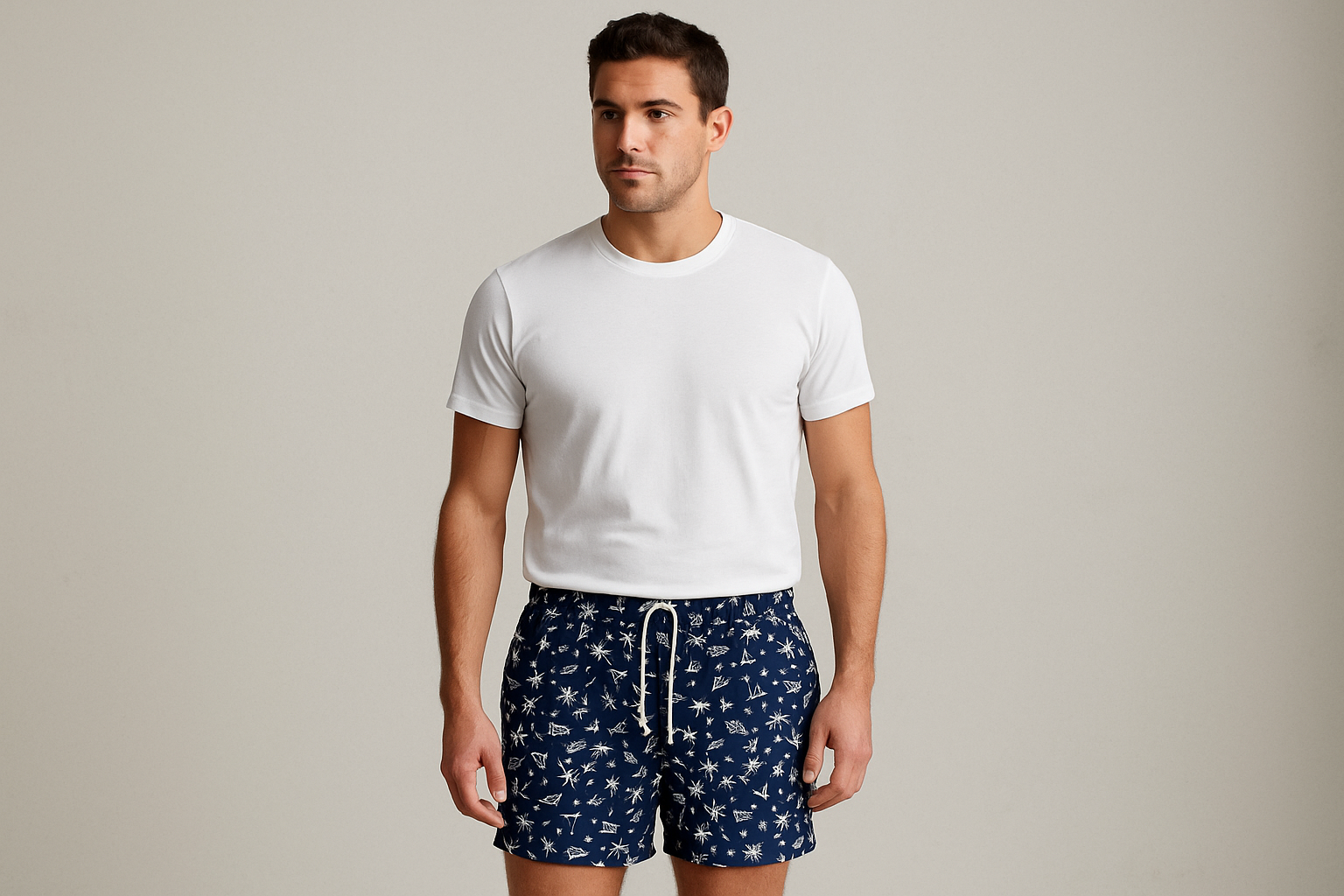 Look con camiseta blanca cuello redondo