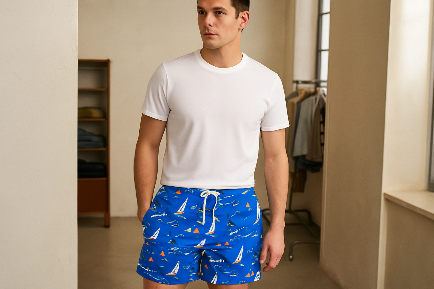 Look con camiseta blanca cuello redondo