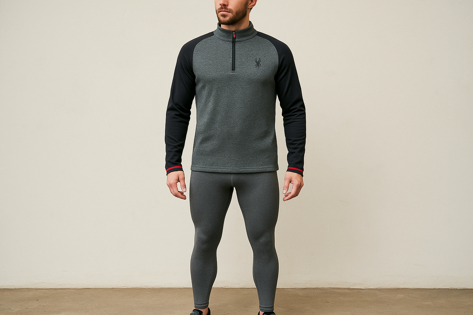 Look deportivo 3: Suéter con leggings de compresión - Estilo gym workout