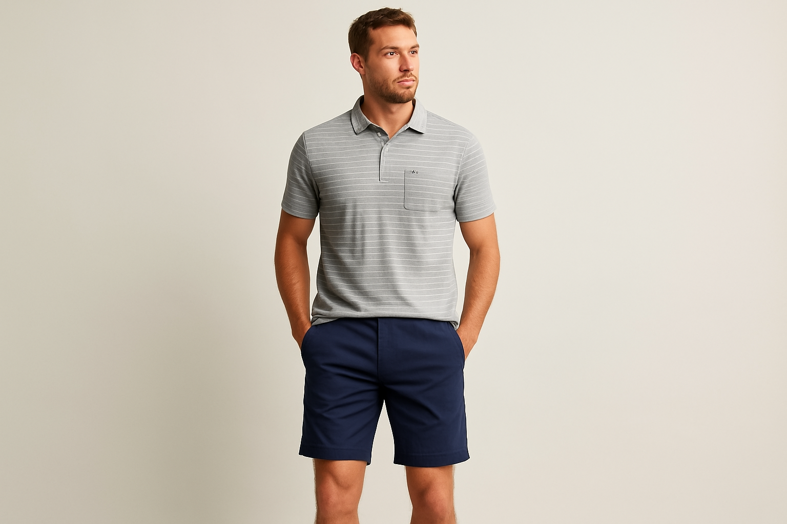 Look deportivo casual con shorts
