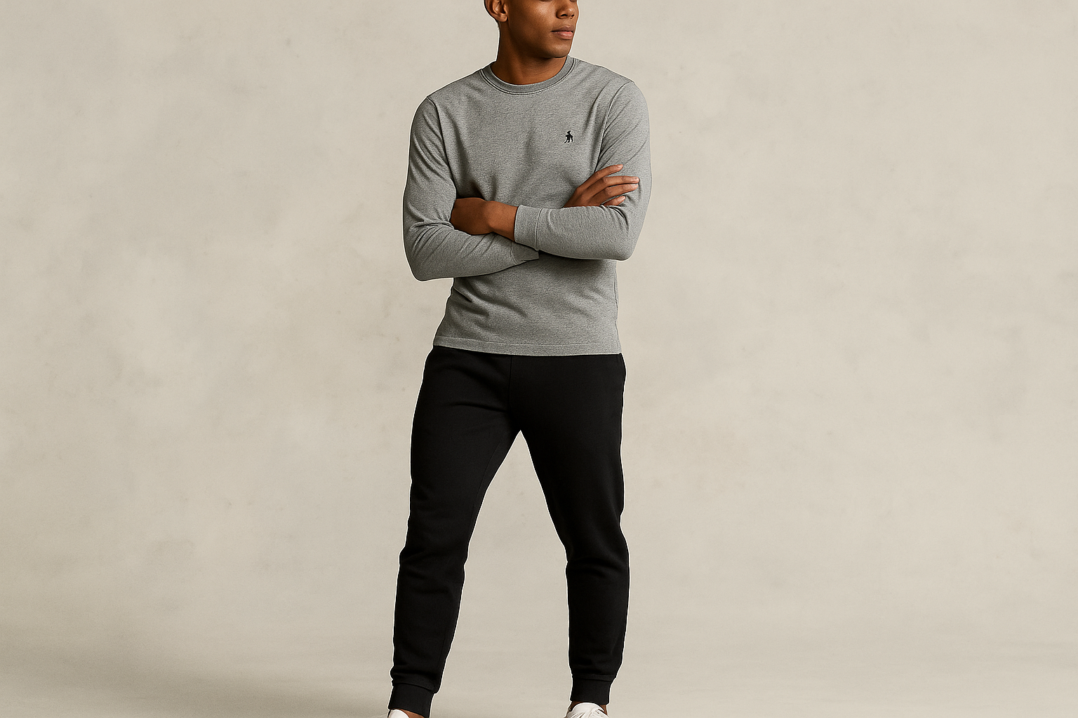 Look deportivo con joggers negros