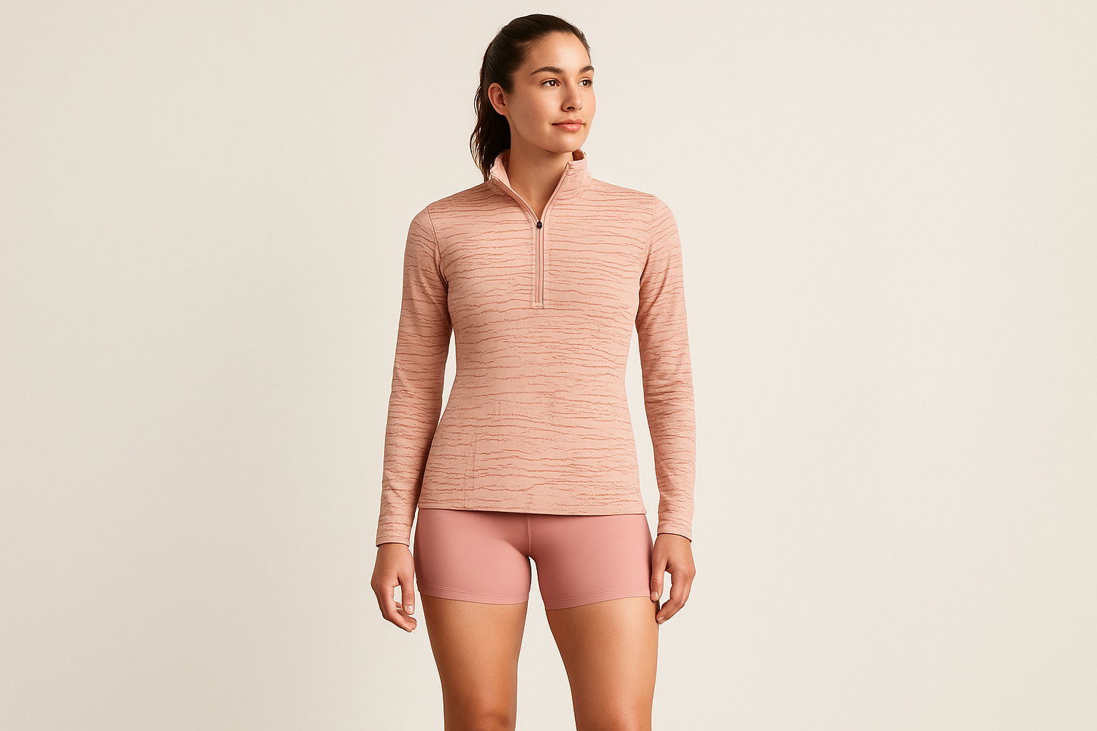 Look deportivo con shorts - patrón exacto