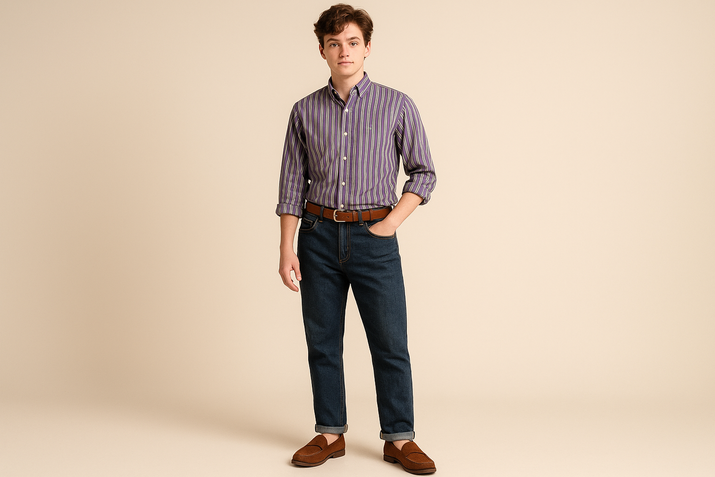 Look elegante casual con loafers