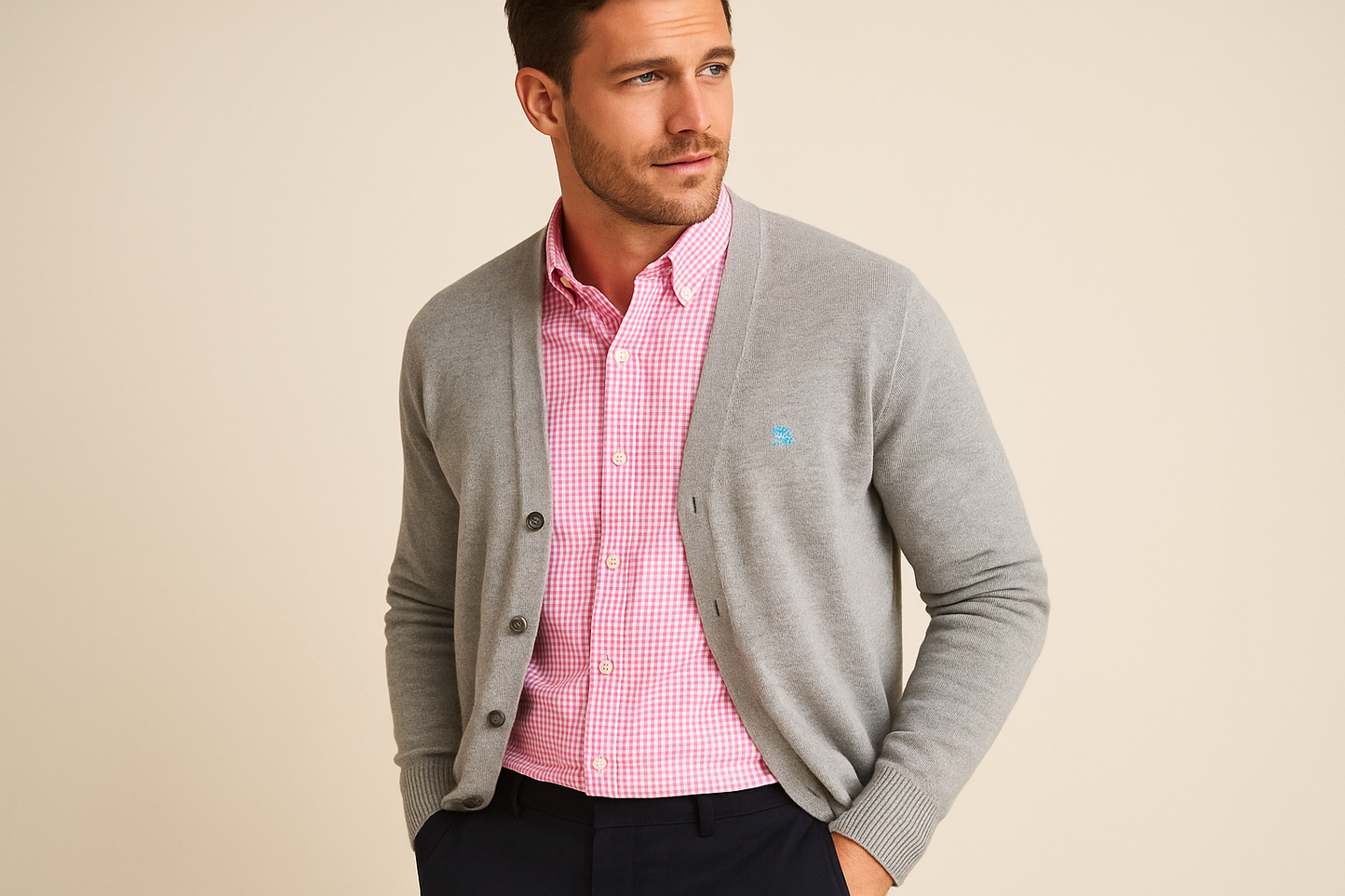 Look en capas con cardigan