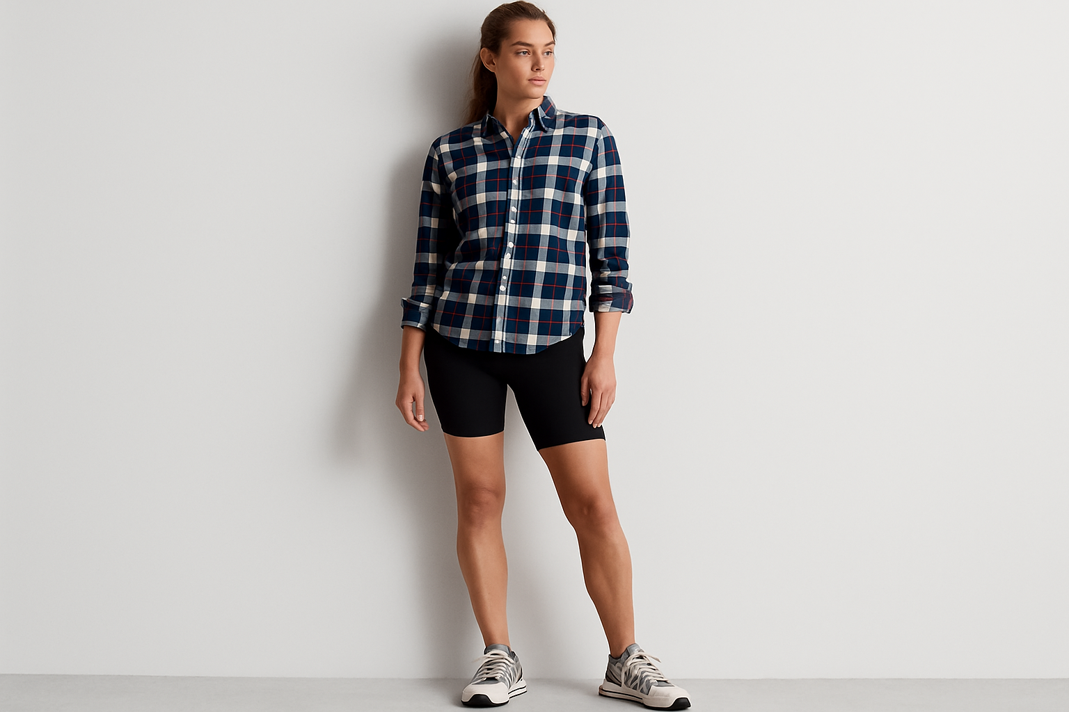 Look fitness casual con bike shorts