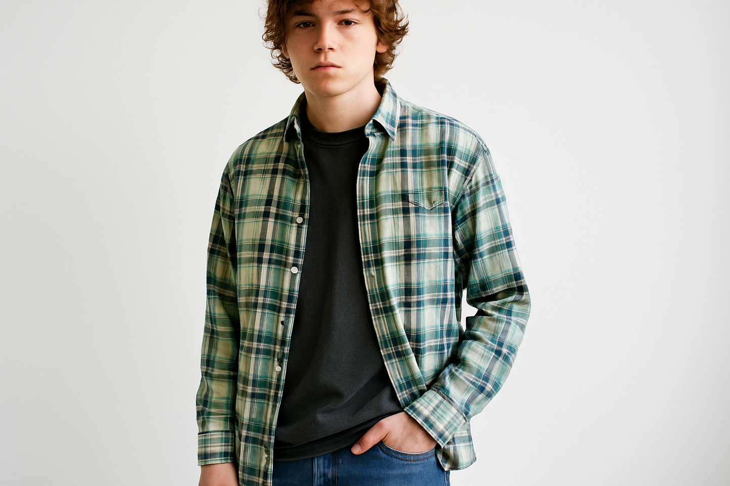 Look grunge con camiseta