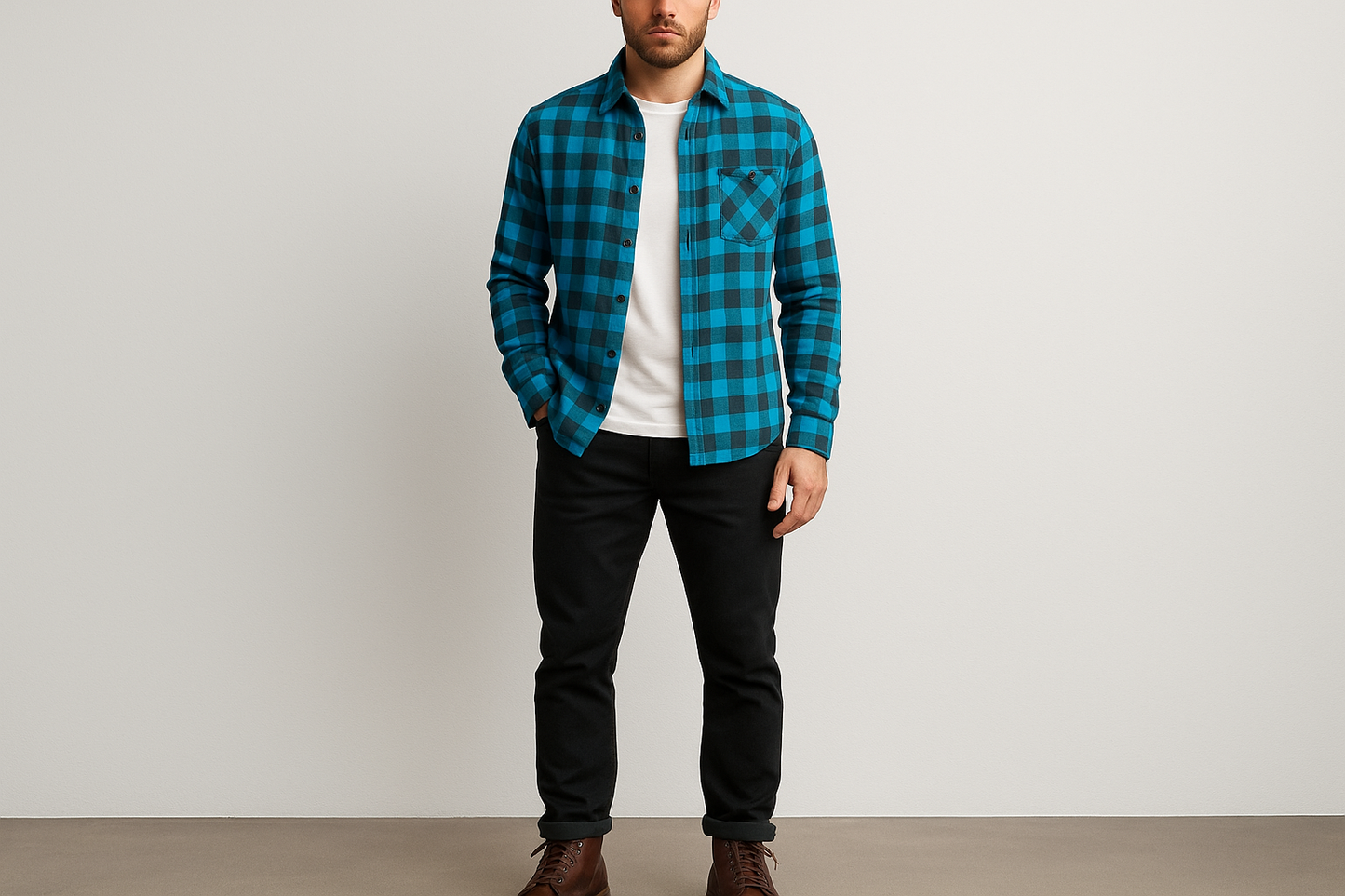 Look layered con chinos