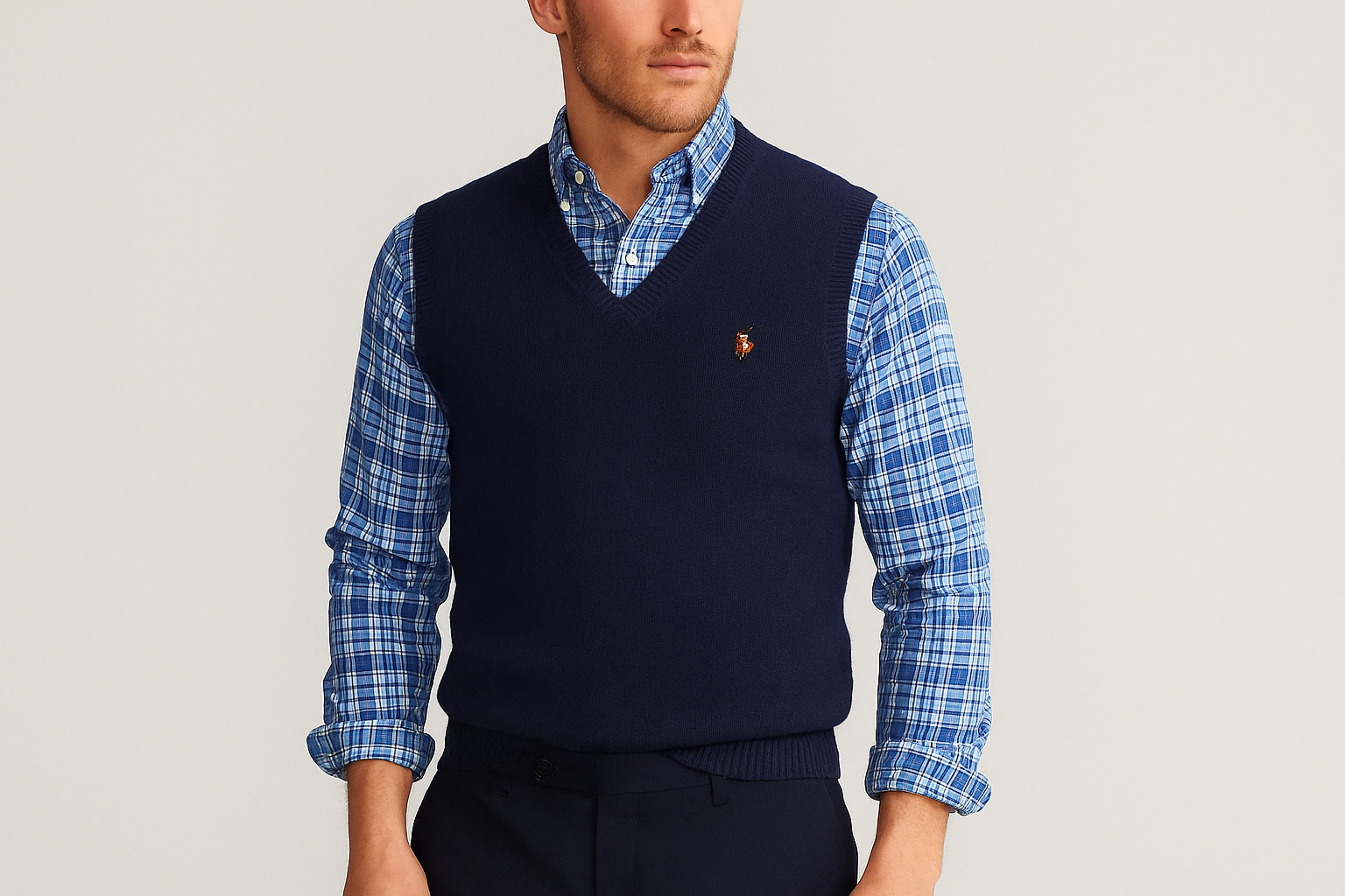 Look layered con sweater vest