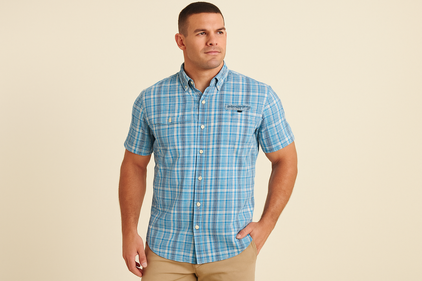 Look preppy casual con khakis