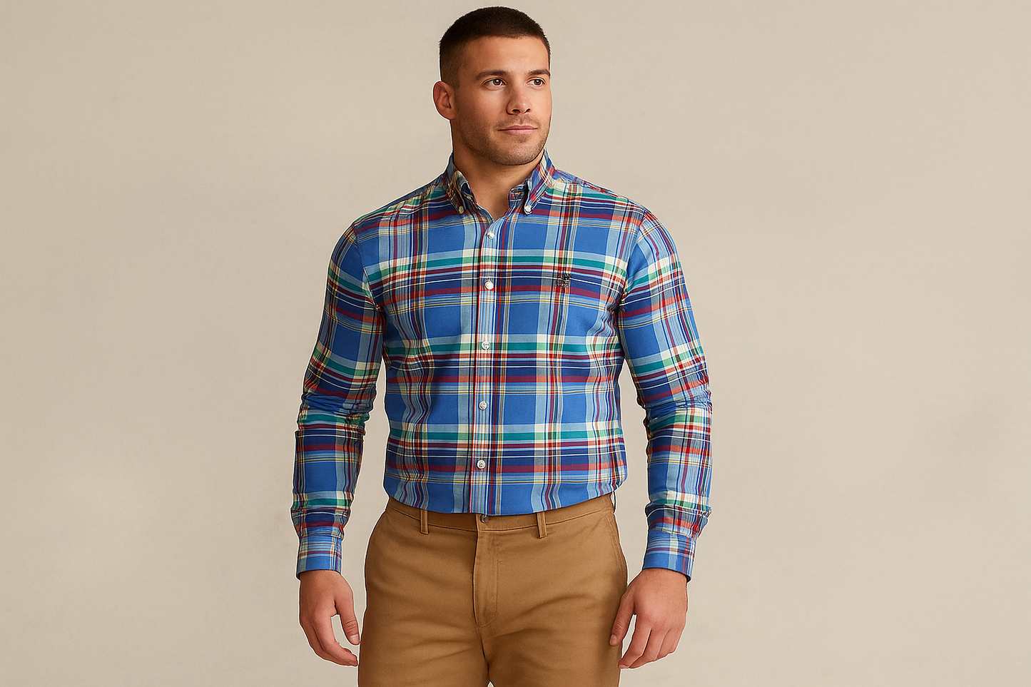 Look preppy casual con khakis