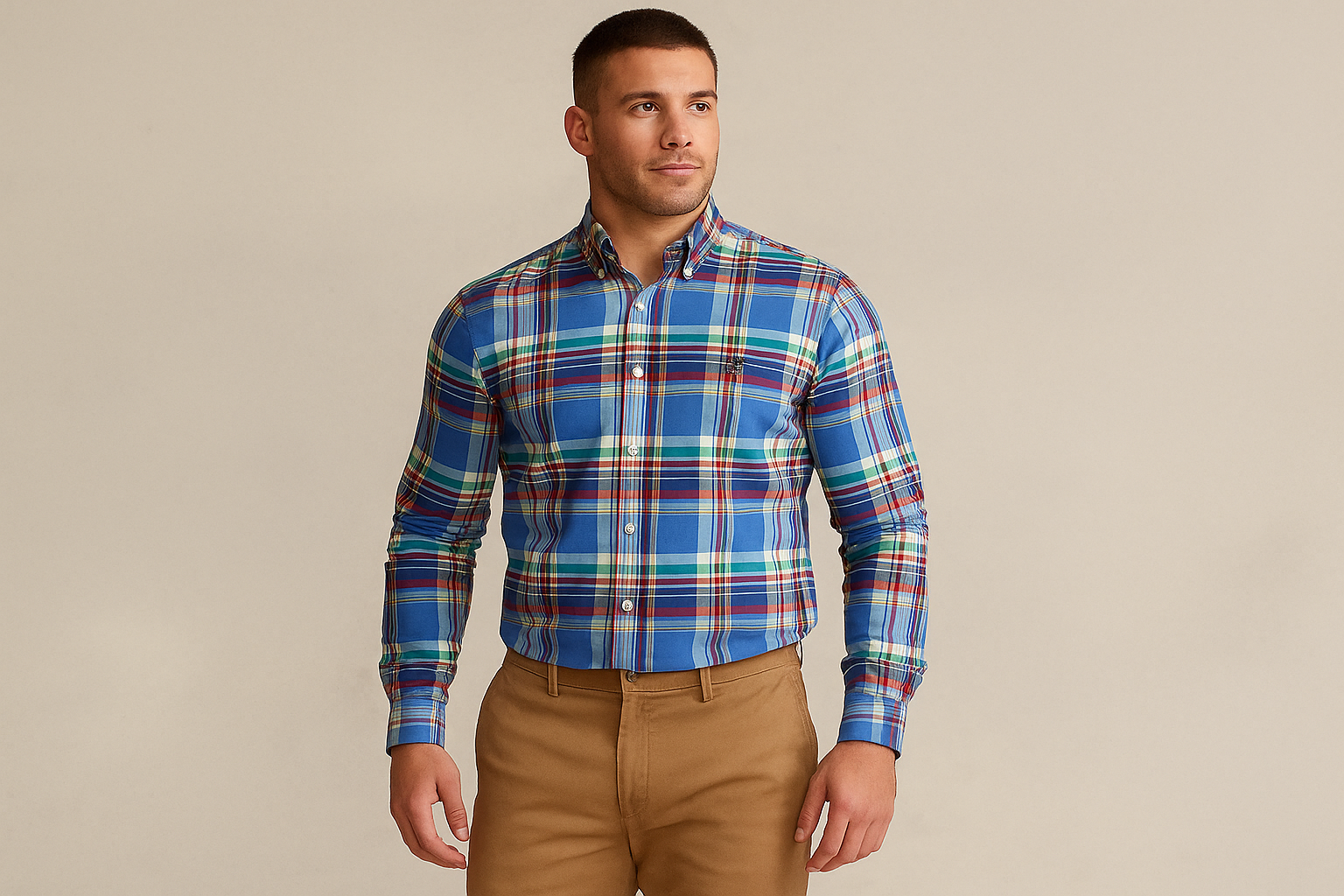 Look preppy casual con khakis