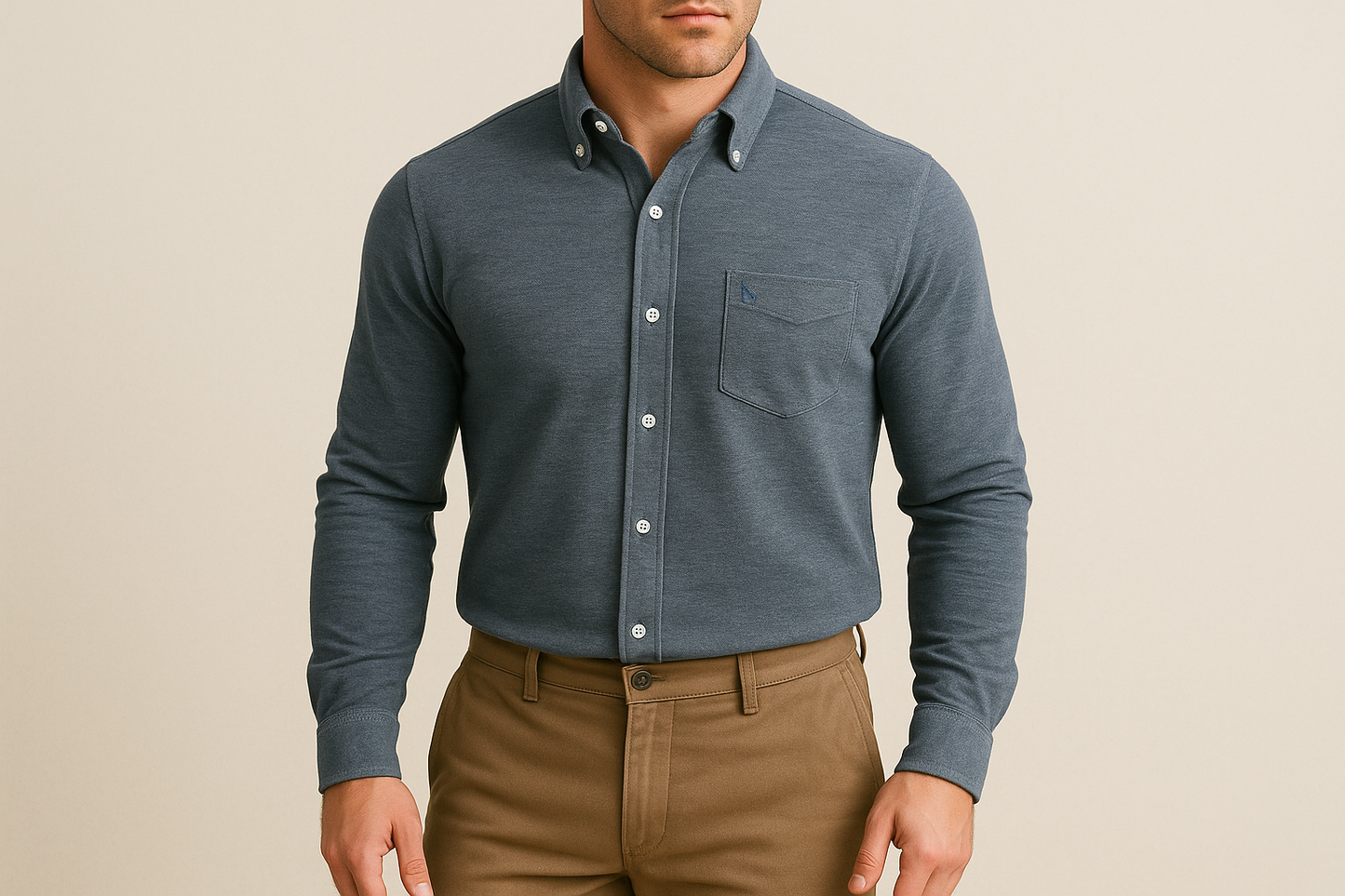 Look preppy casual con khakis
