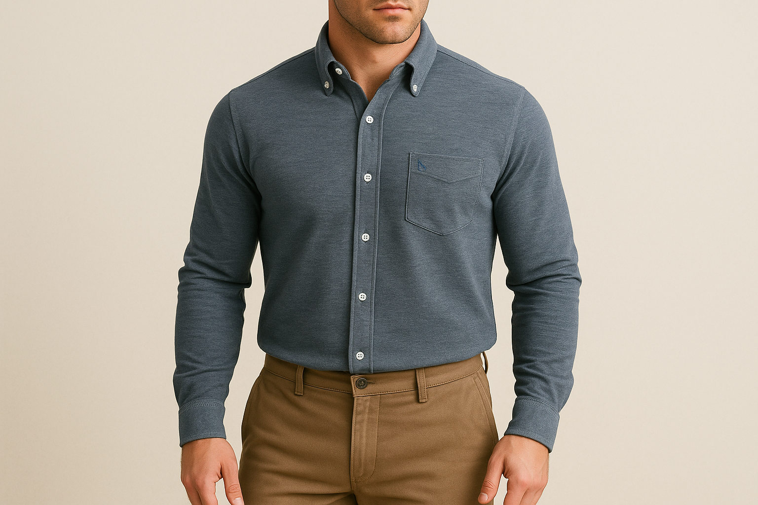 Look preppy casual con khakis