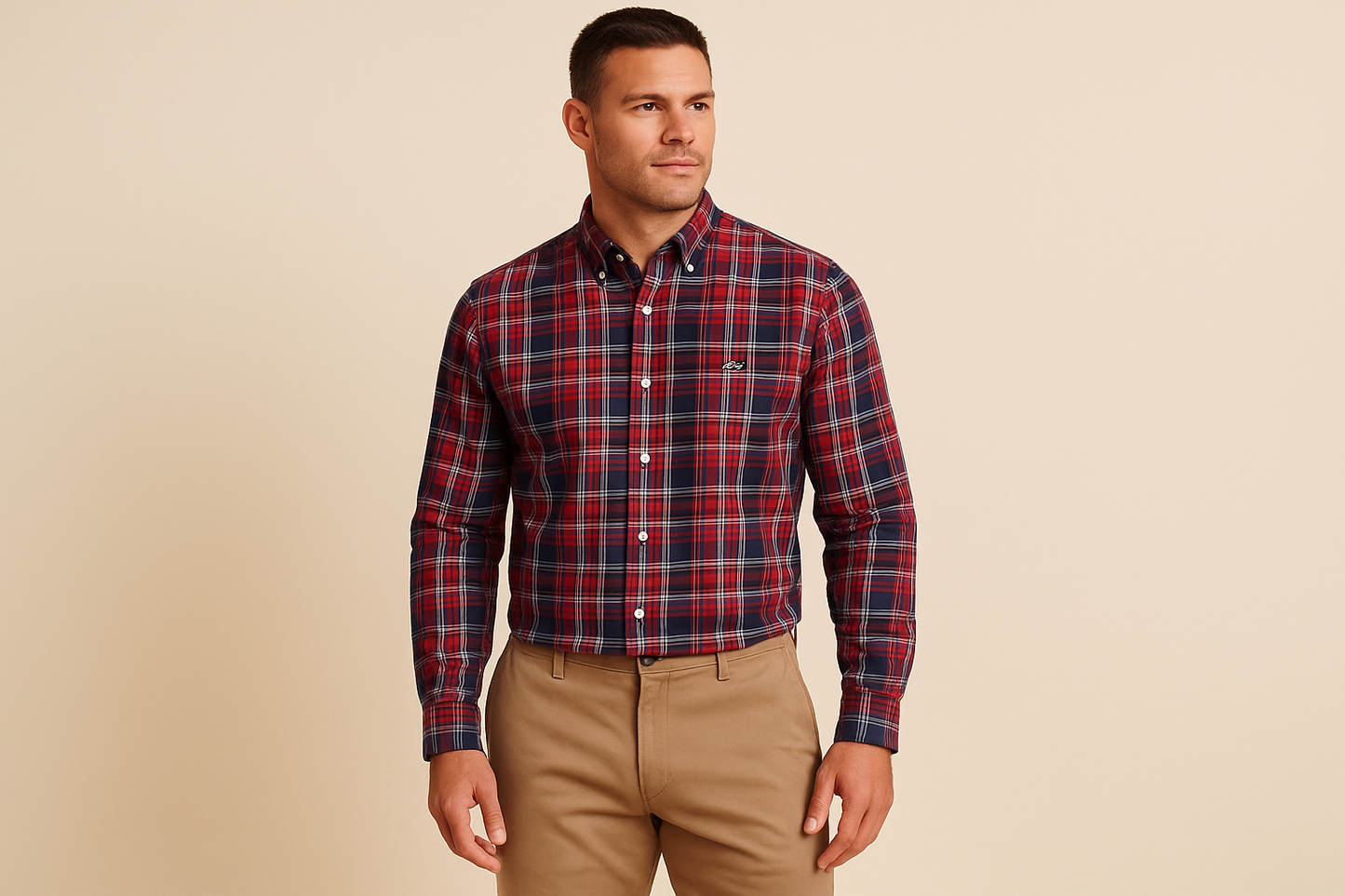 Look preppy casual con khakis