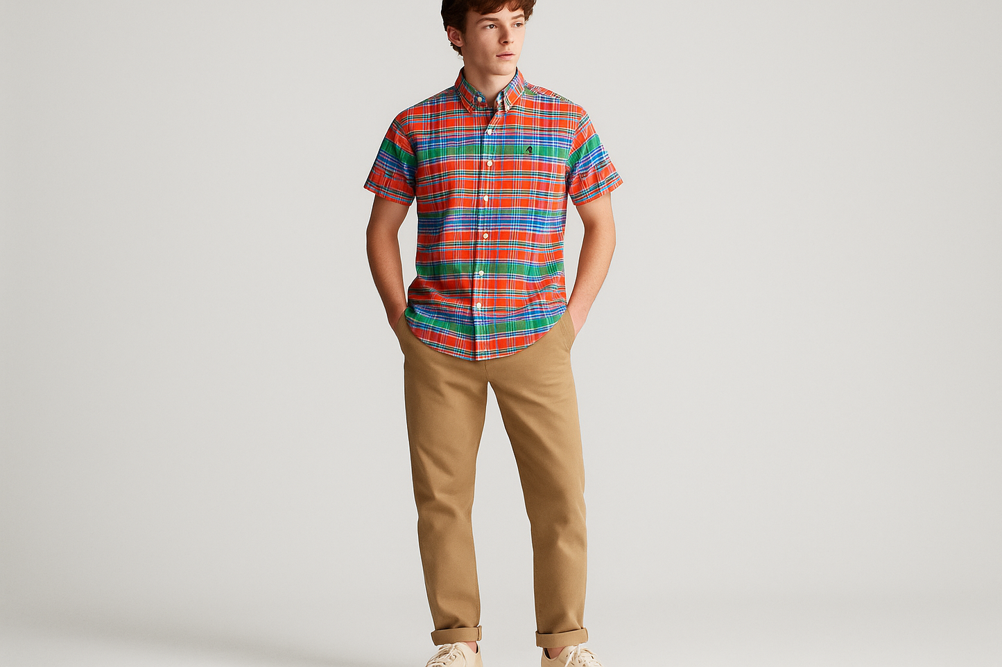 Look preppy completo con chinos