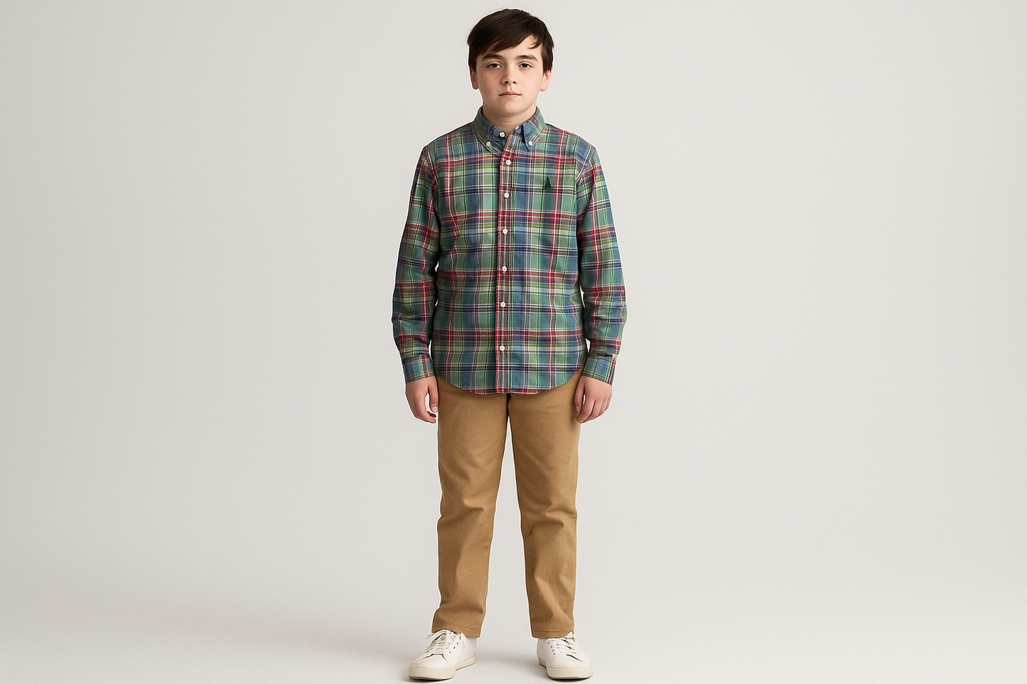 Look preppy completo con chinos