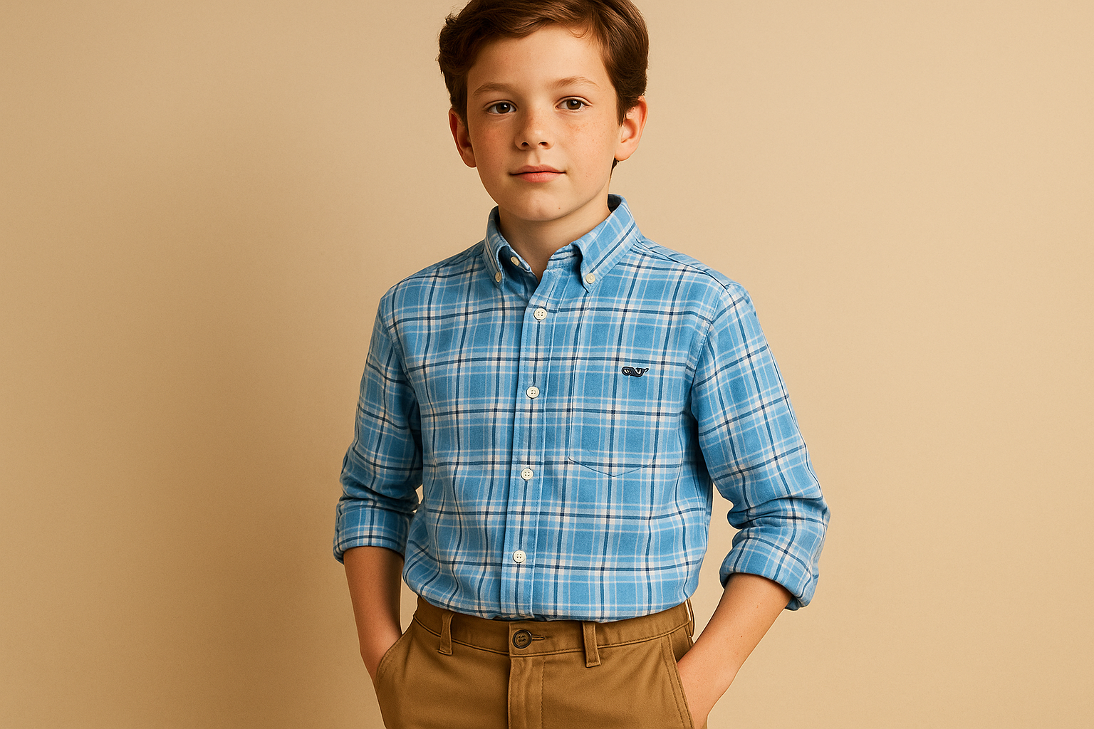 Look preppy con pantalones