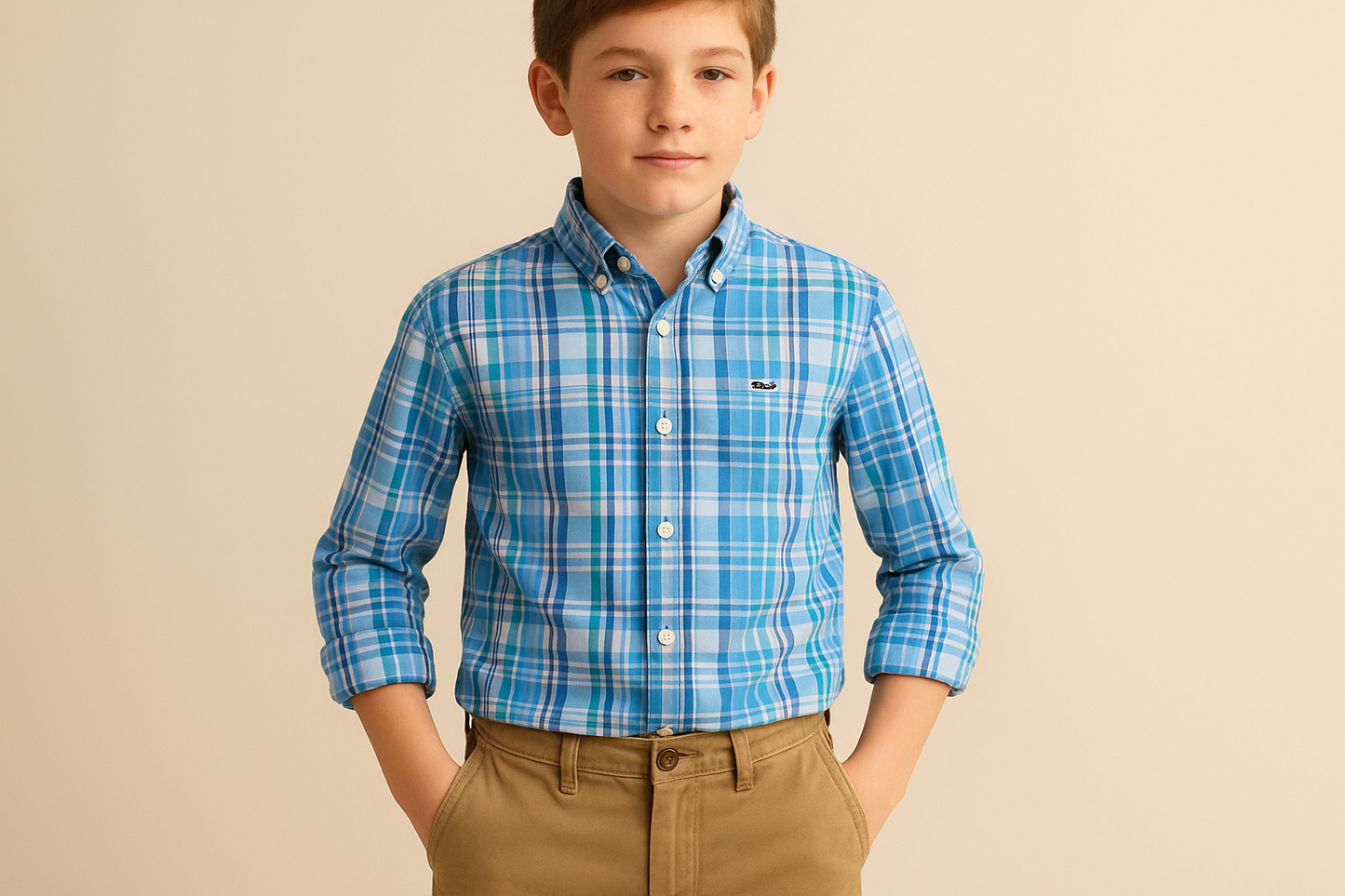 Look preppy con pantalones