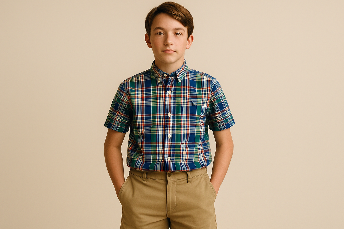 Look preppy con shorts