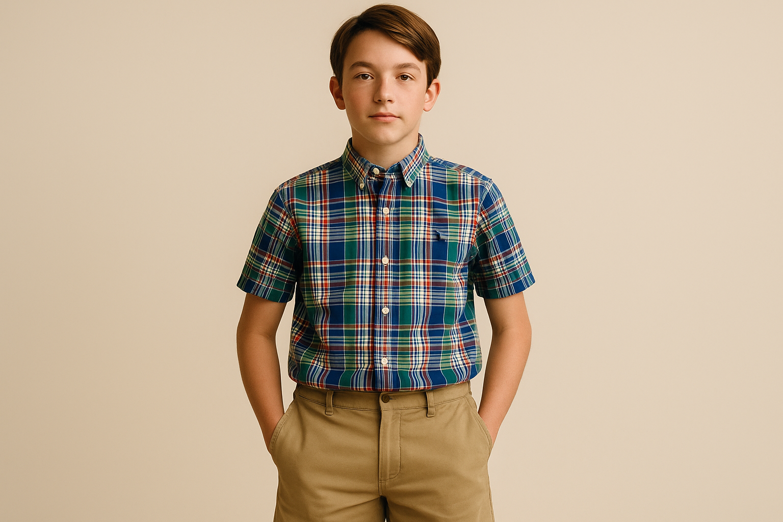 Look preppy con shorts