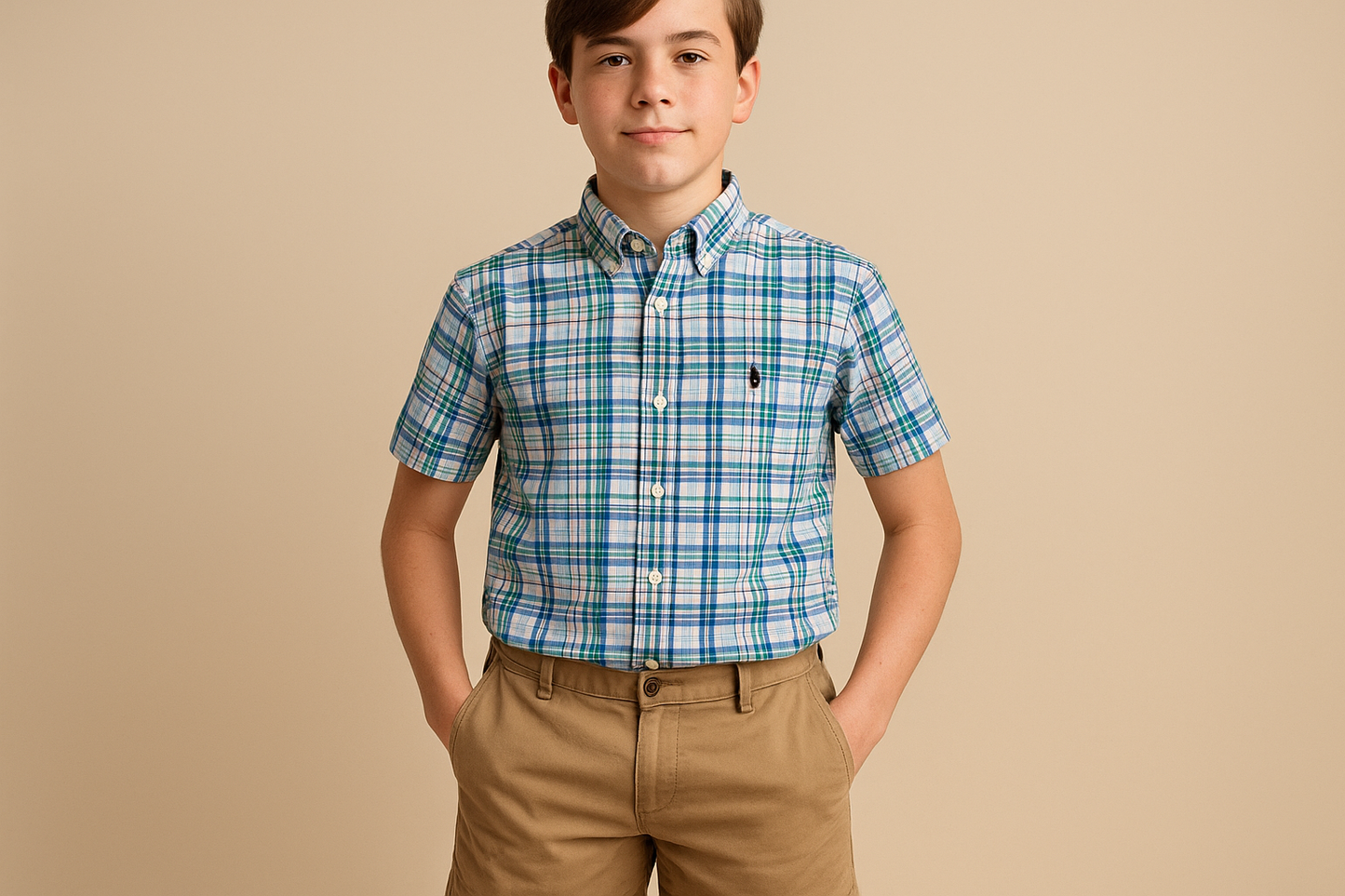 Look preppy con shorts