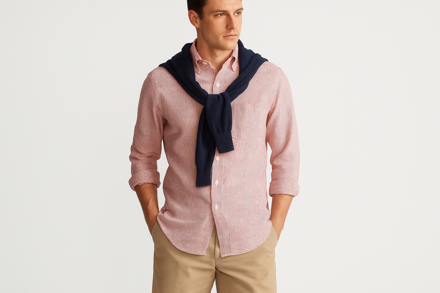 Look preppy layered