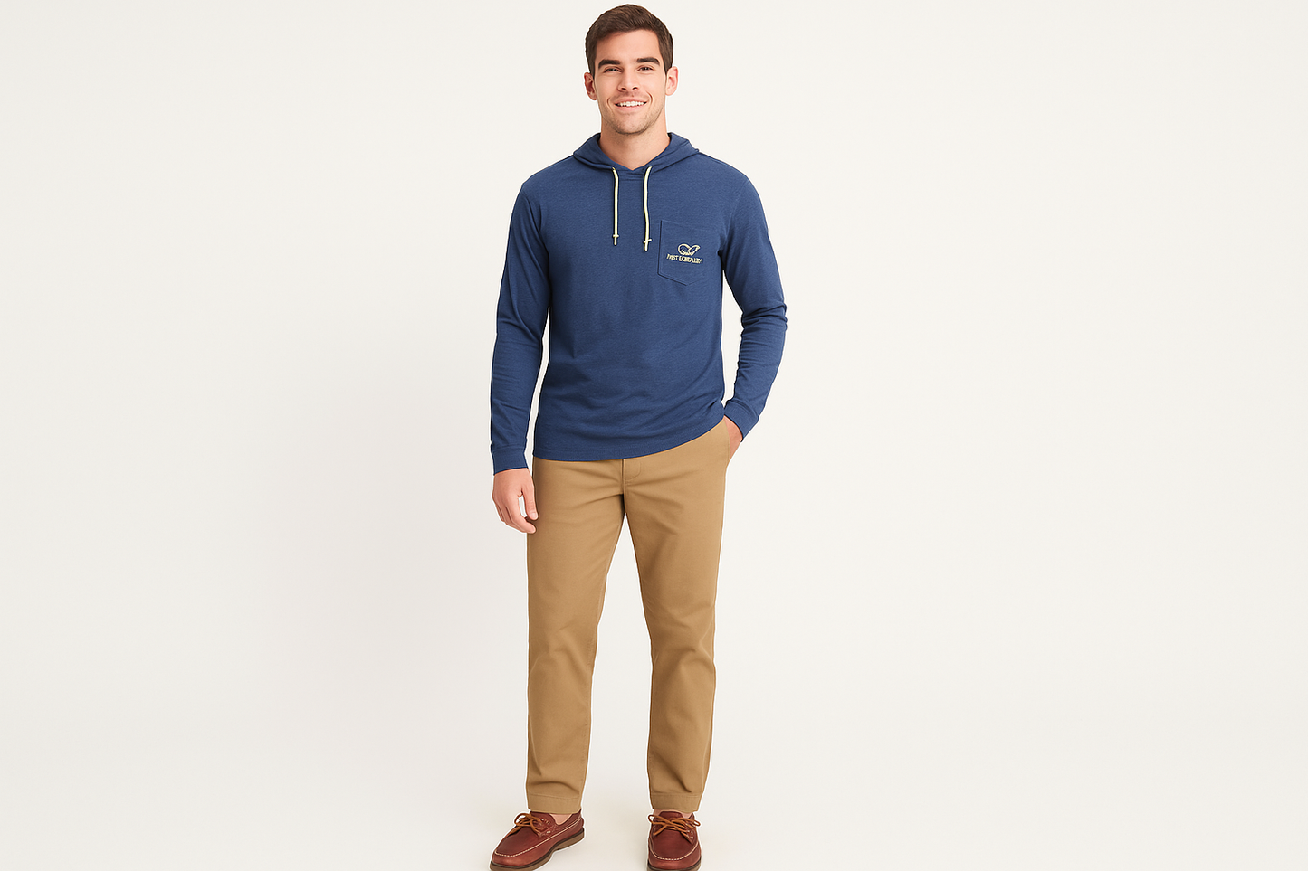 Look preppy relajado fondo claro