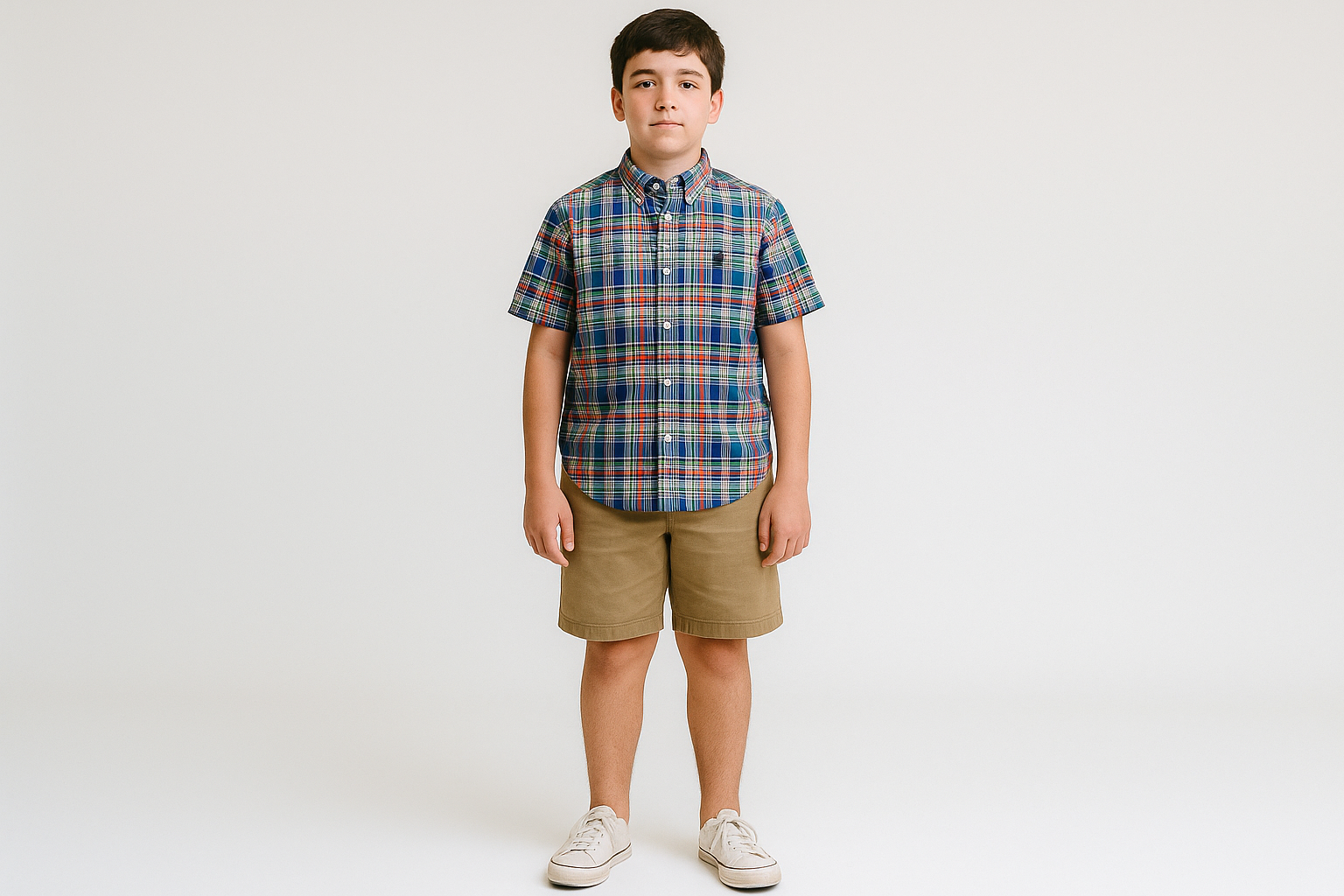 Look preppy veraniego con shorts