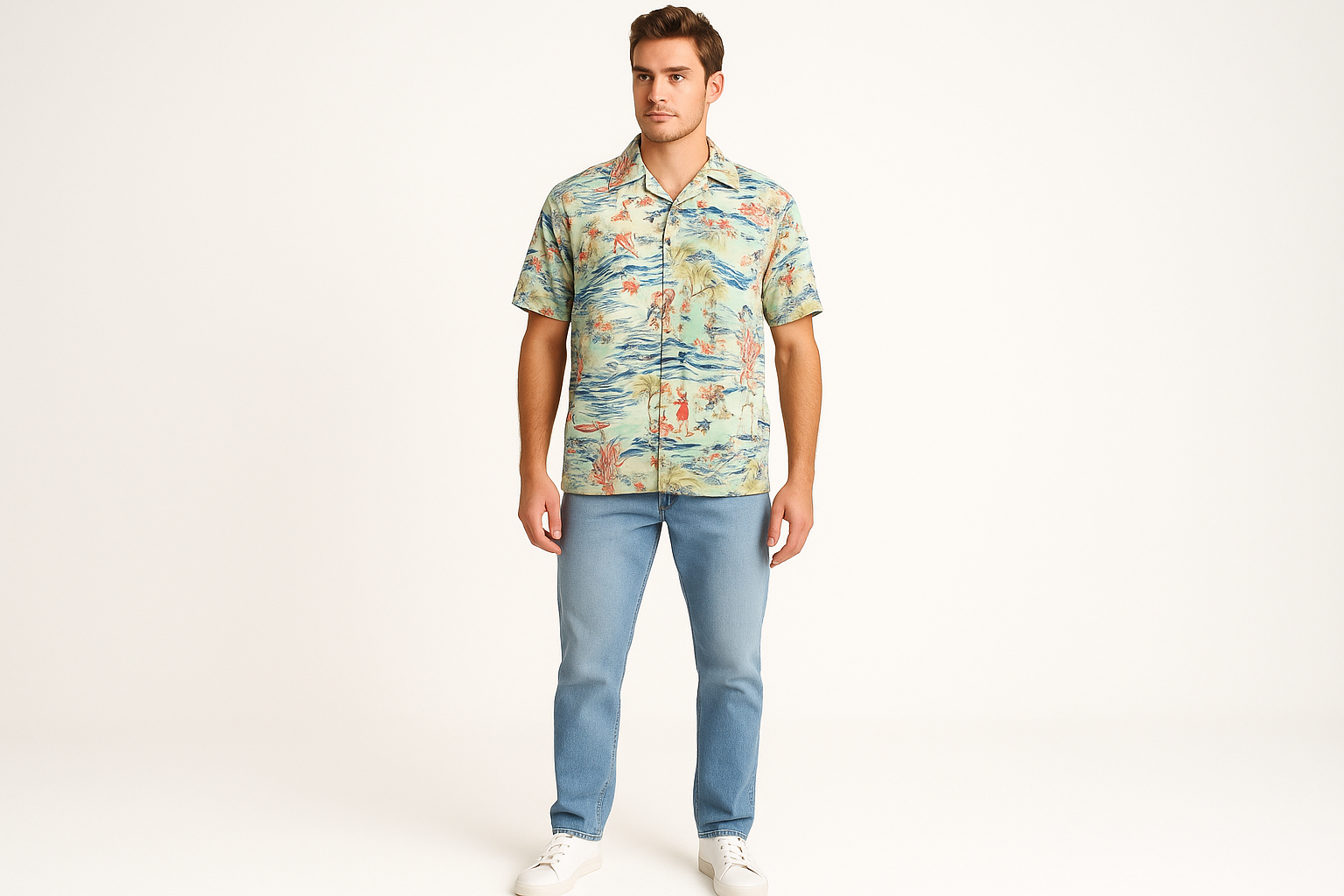 Look retro casual con jeans