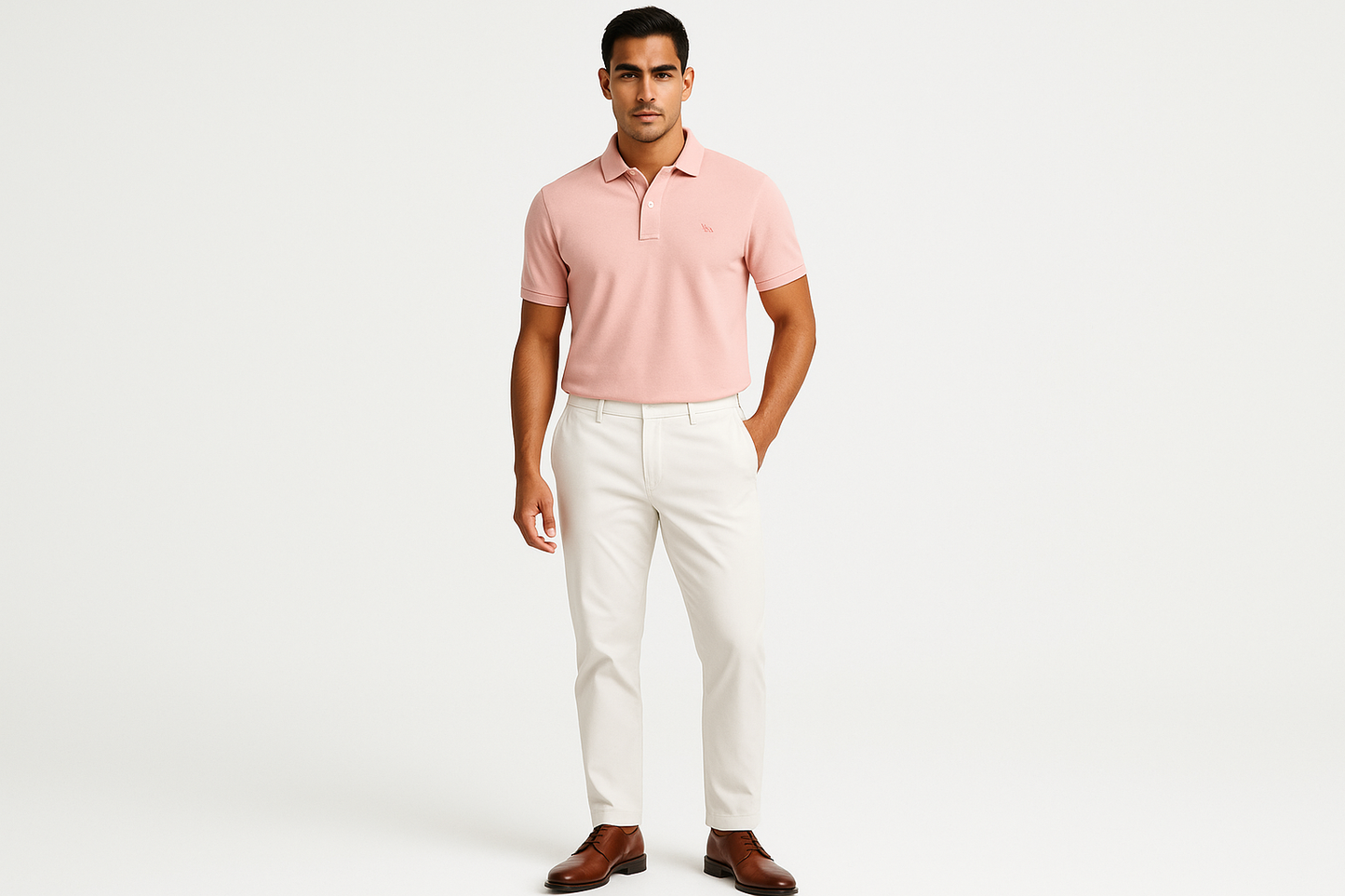 Look smart casual con chinos blancos