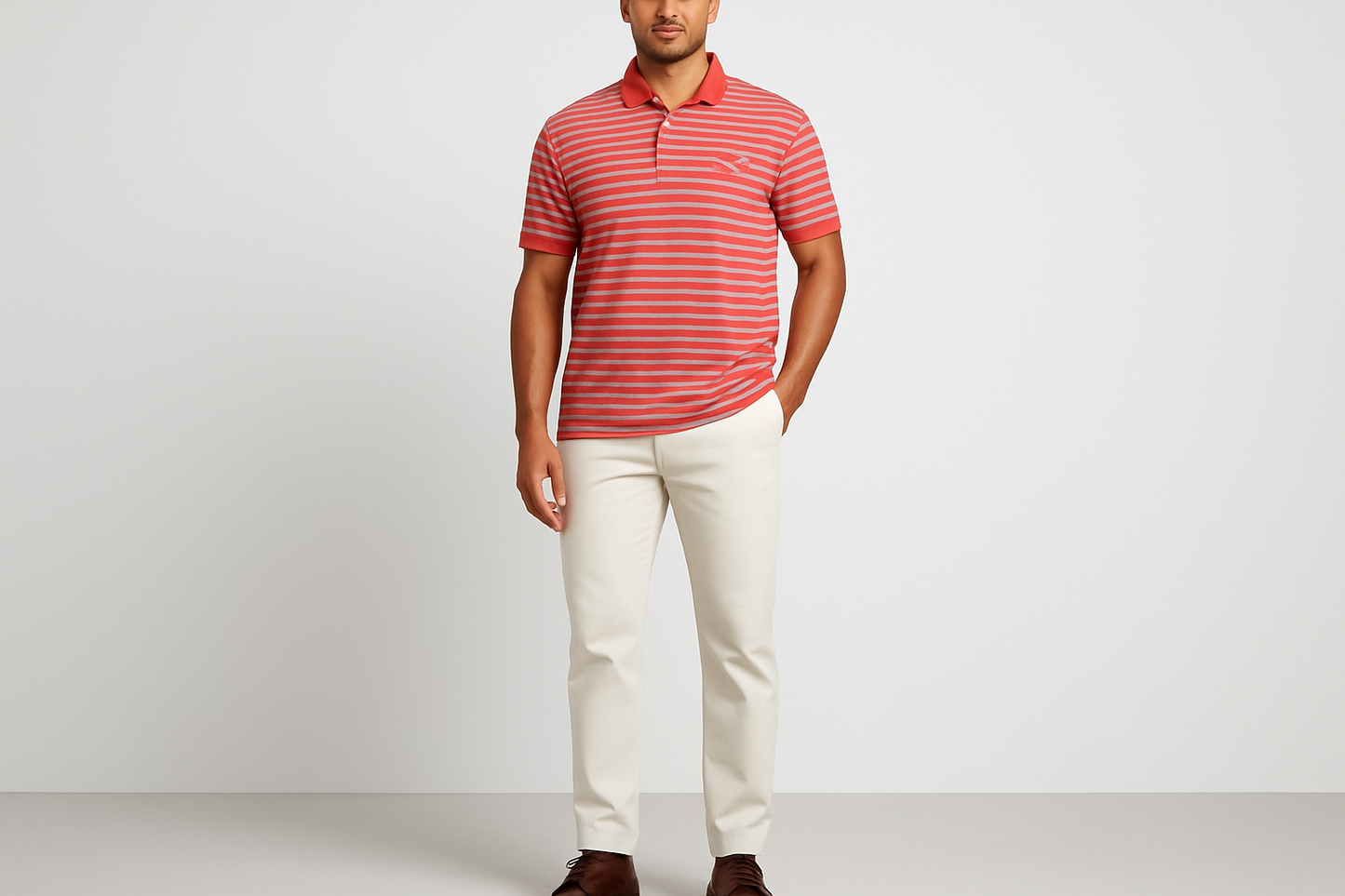 Look smart casual con chinos blancos