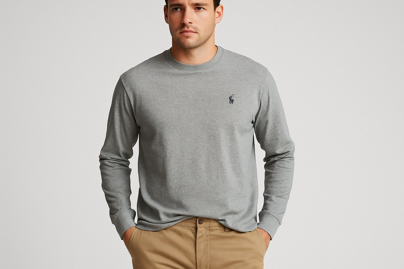 Look smart casual con chinos khaki