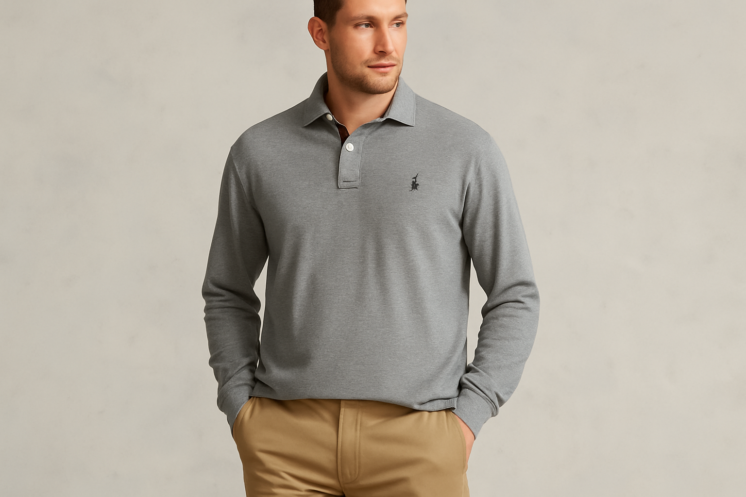 Look smart casual con chinos khaki