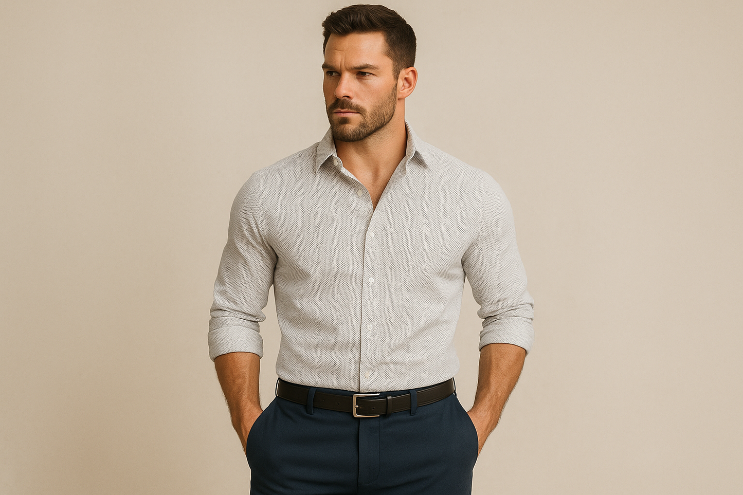 Look smart casual con chinos navy