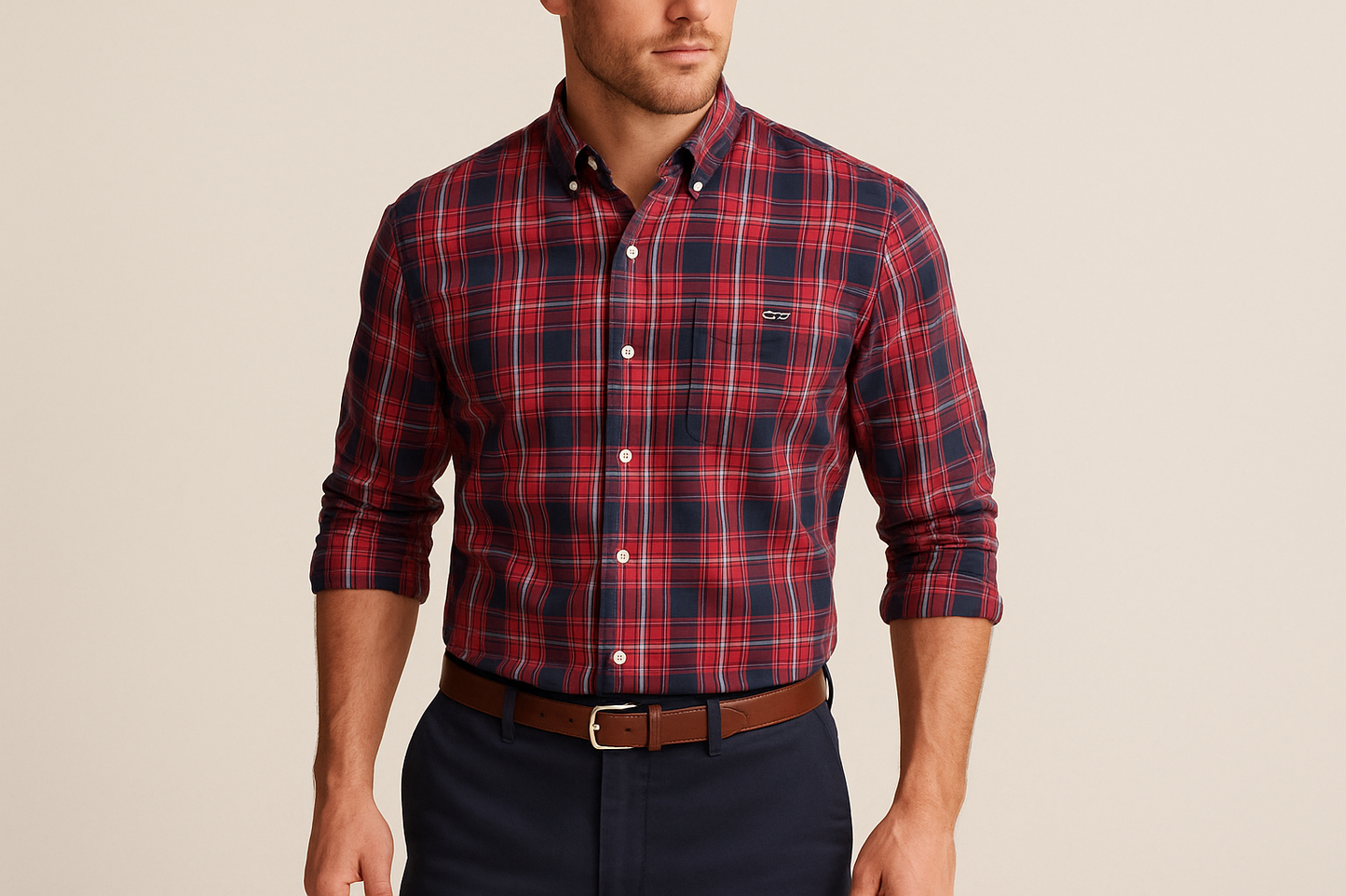 Look smart casual con chinos navy