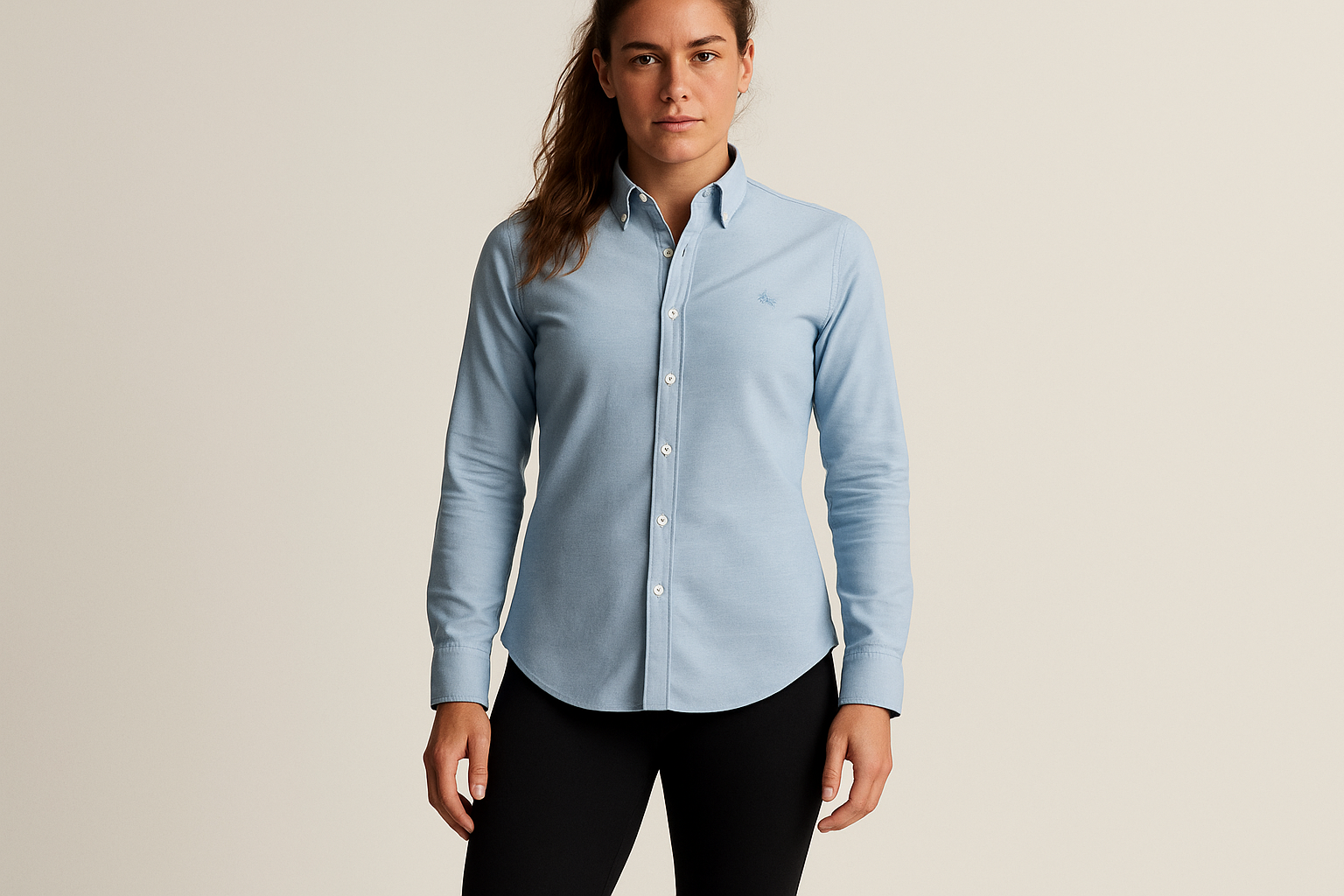 Look smart casual con leggings negros