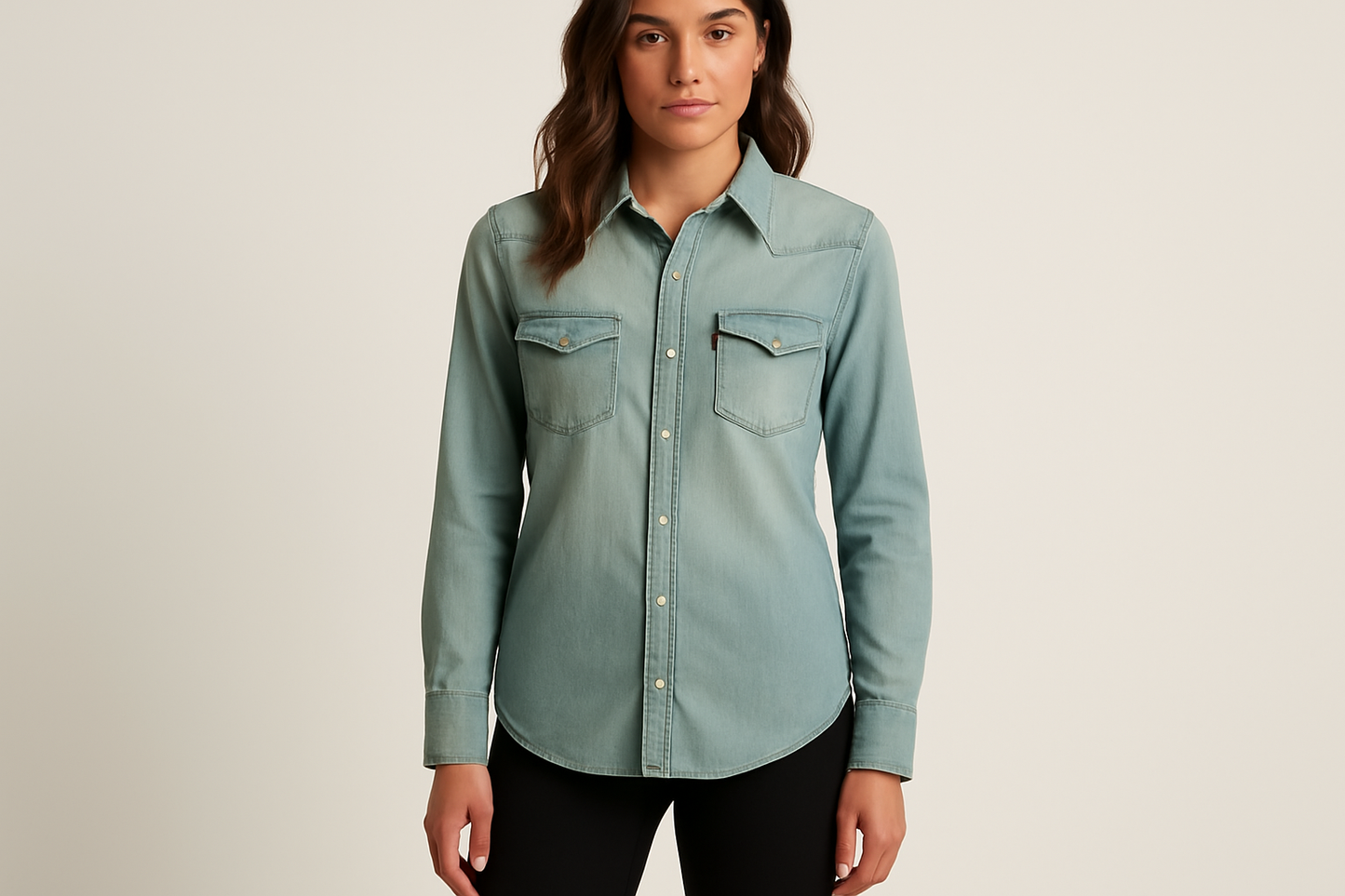 Look smart casual con leggings negros