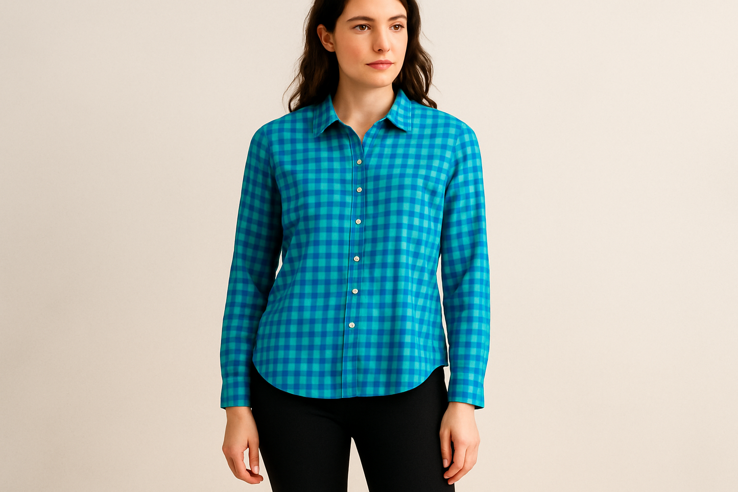 Look smart casual con leggings negros