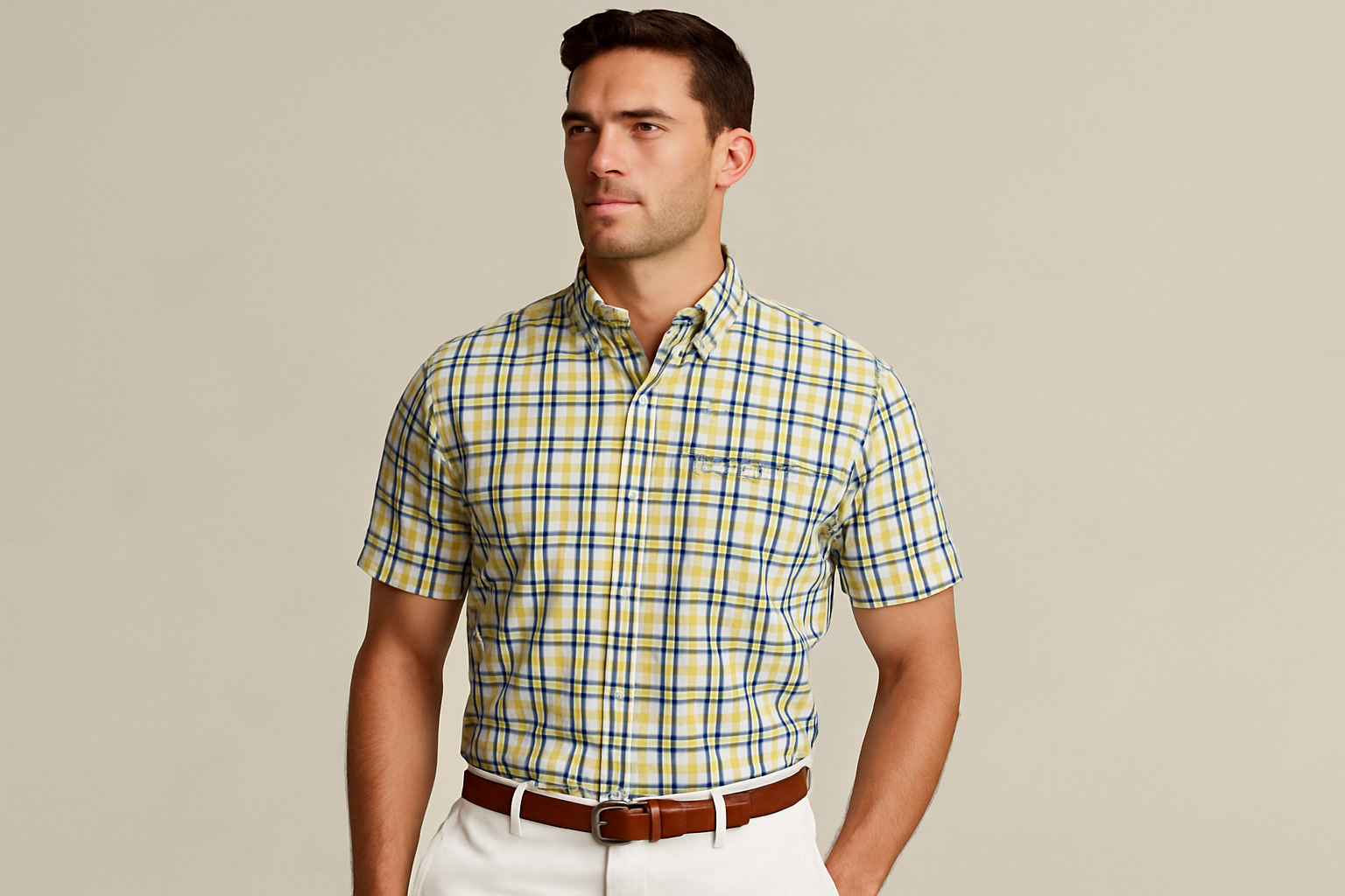 Look smart casual con pantalones blancos