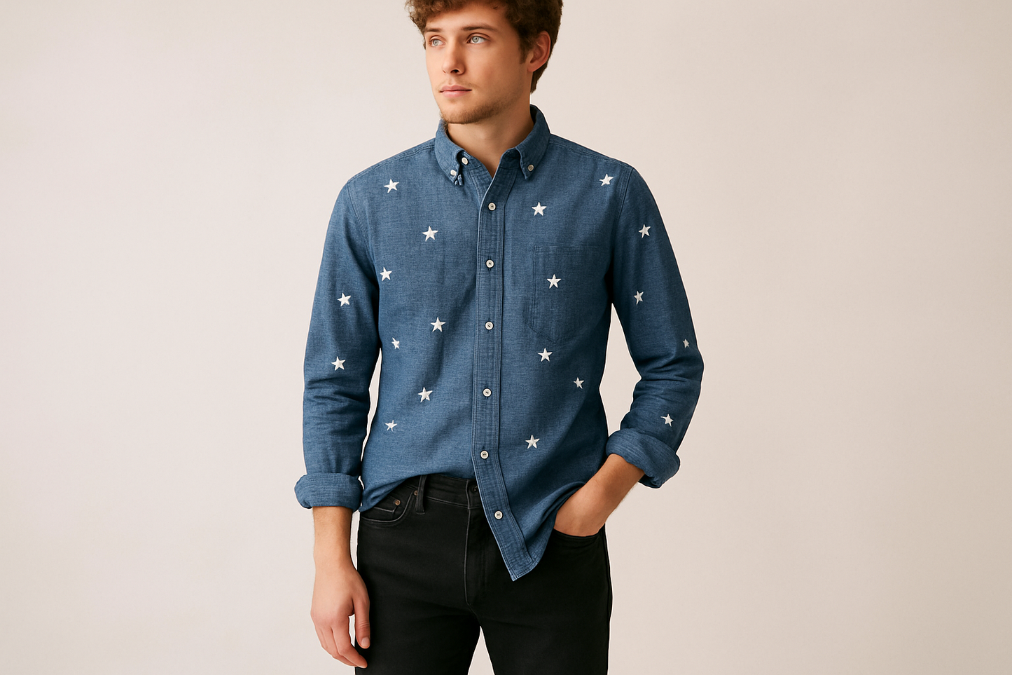 Look trendy casual con jeans negros